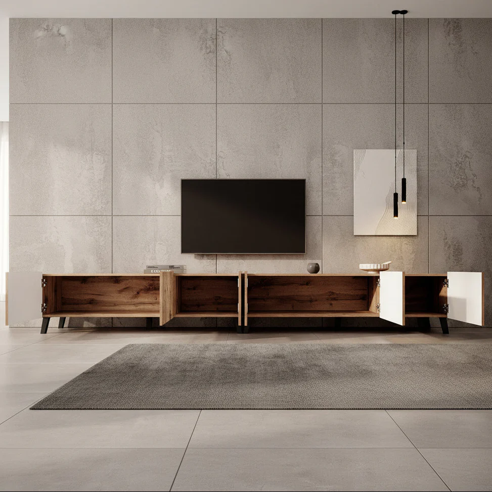 Pepinos 2 - TV-Meubel - Eiken - 300x42x44 cm - Image 2