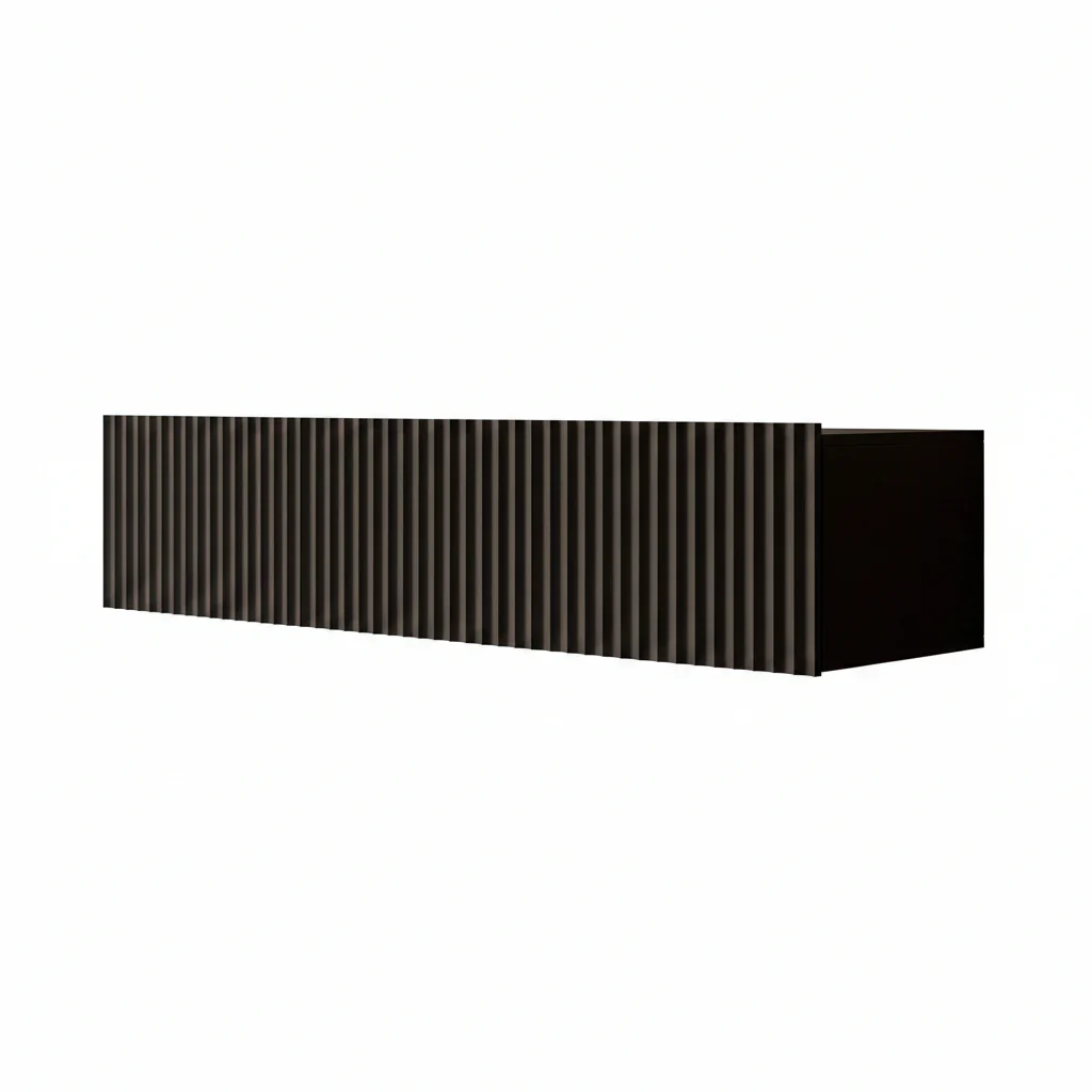 Pepinos - TV-Meubel - Mat zwart - 150x42x33 cm - Image 6