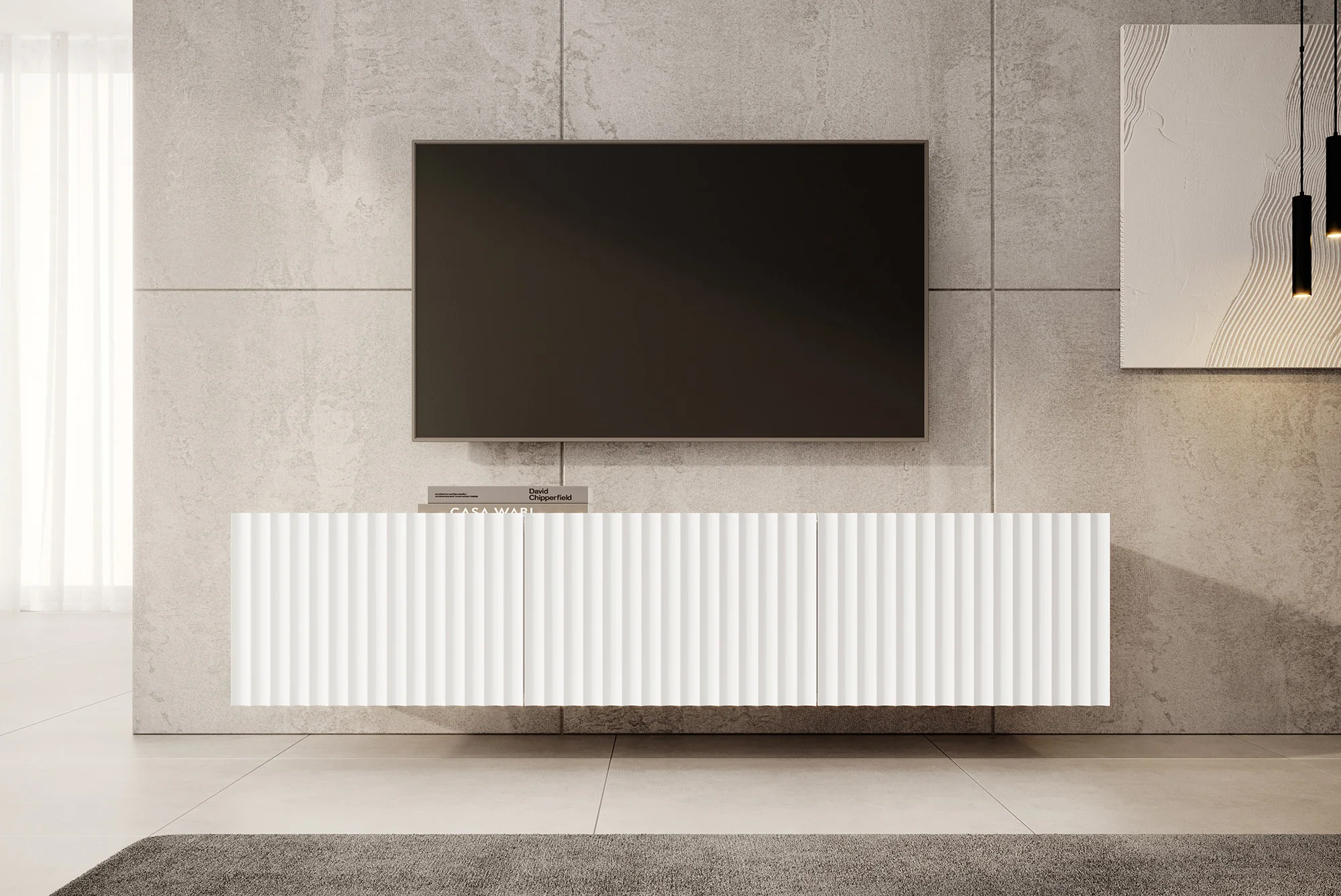 Pepinos - TV-Meubel - Wit - 150x42x33 cm - Image 3