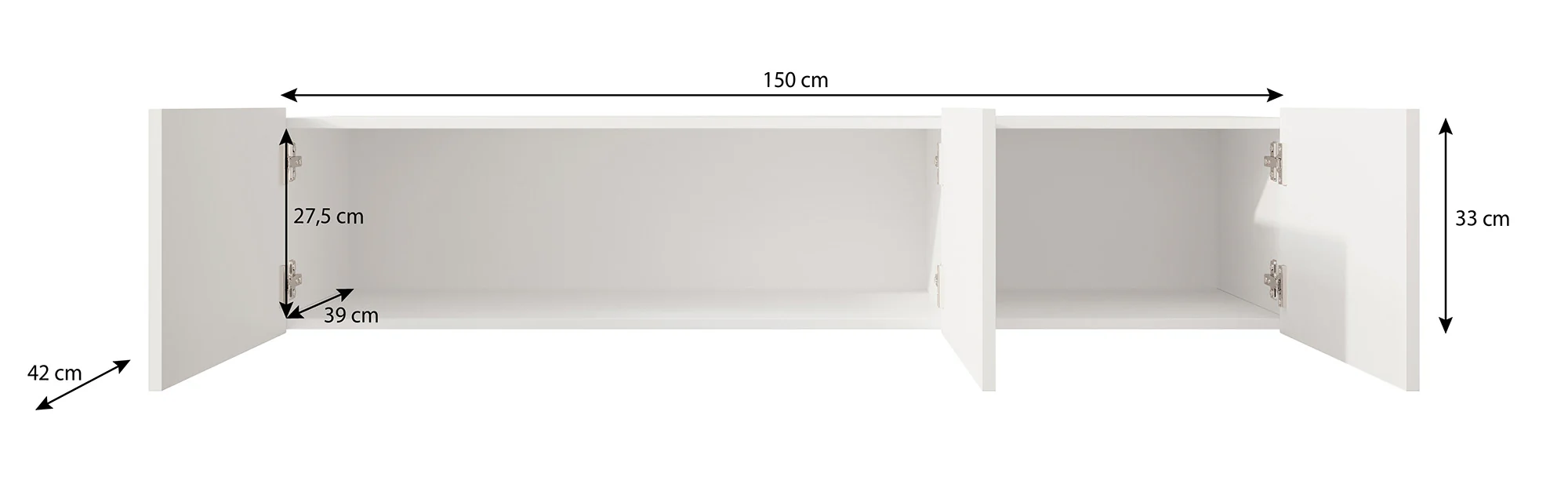 Pepinos - TV-Meubel - Wit - 150x42x33 cm - Image 5