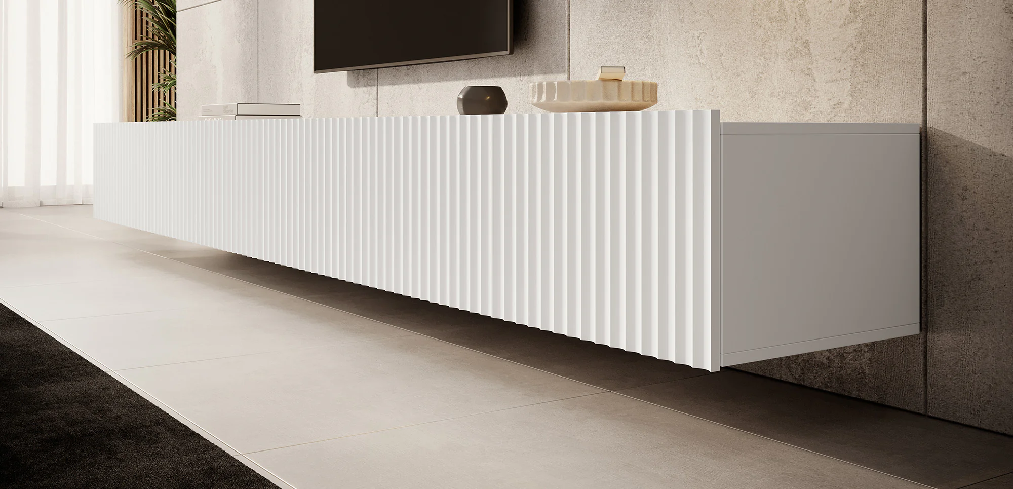 Pepinos - TV-Meubel - Wit - 300x42x33 cm - Image 4