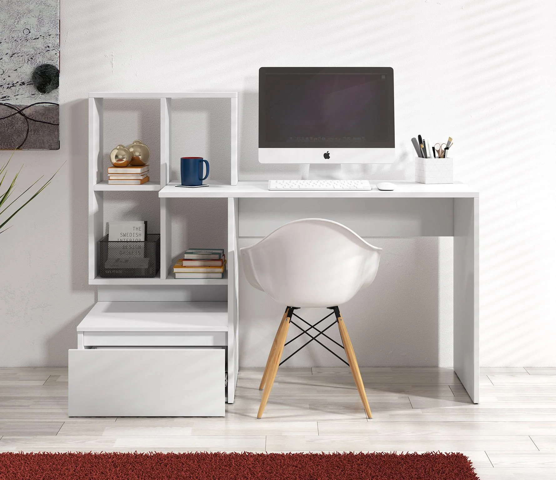 Pierre 2 - Bureau - Wit - 145x52 cm - Image 3