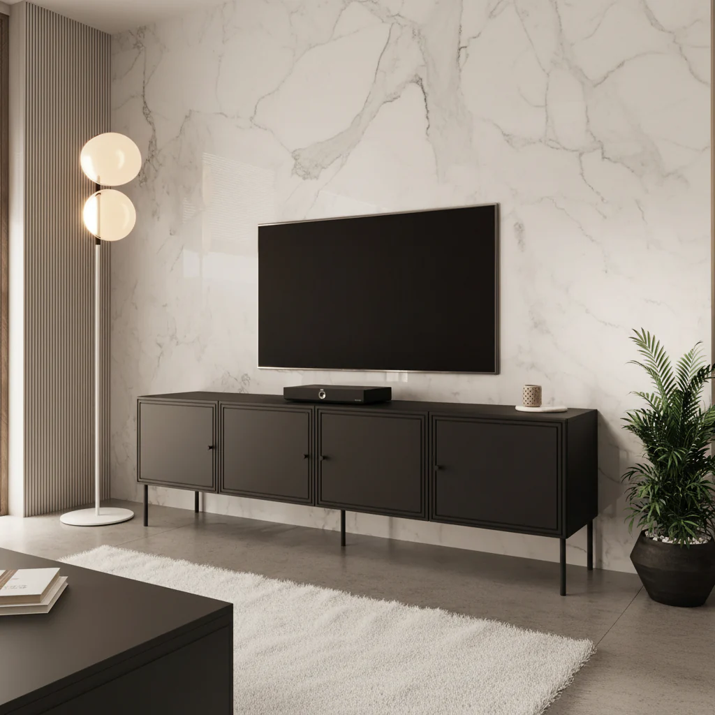 Pierson - TV-Meubel - Zwart - 201 cm