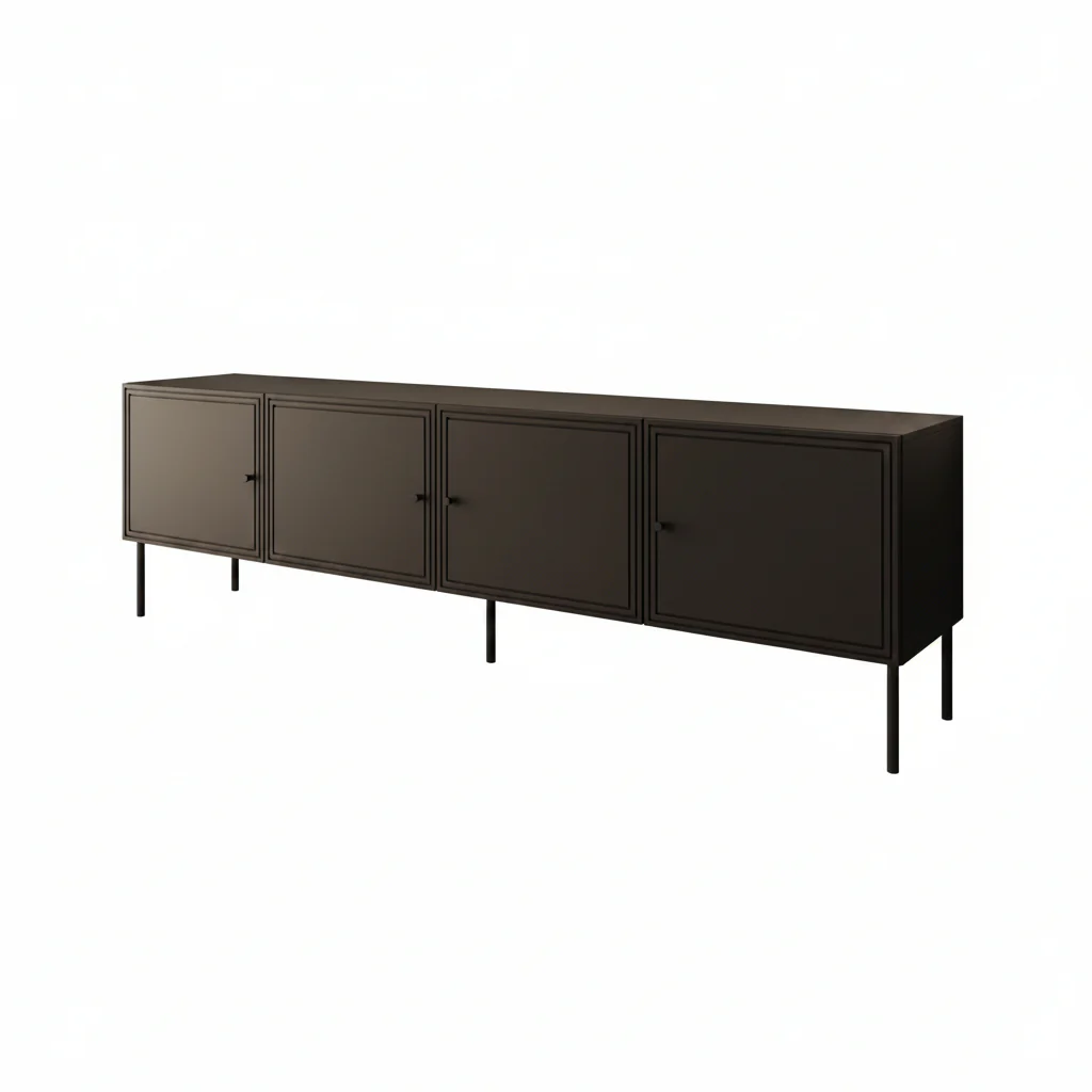 Pierson - TV-Meubel - Zwart - 201 cm - Image 6
