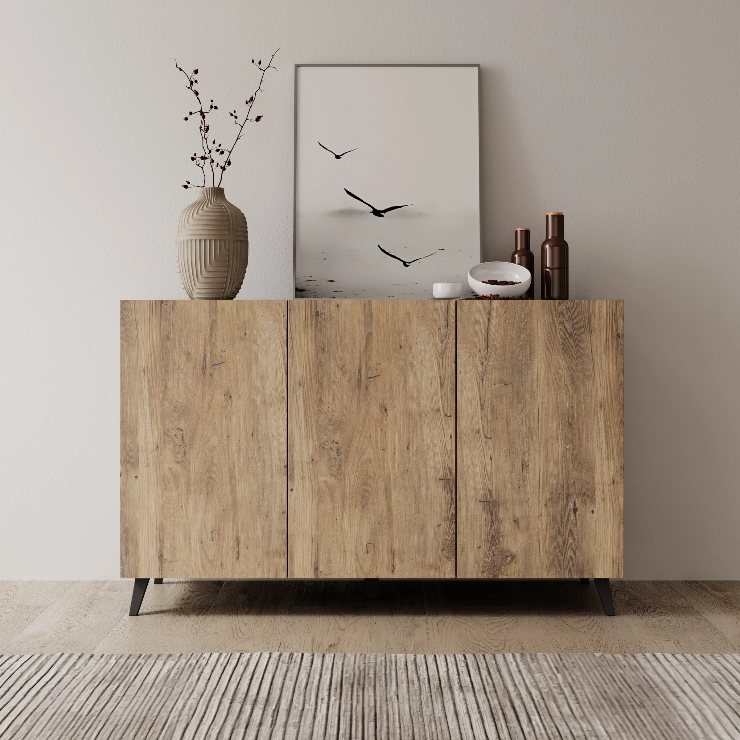 Pulse 3 - Dressoir - Eikenpatroon/grijs - 120x39x76 cm - Image 3