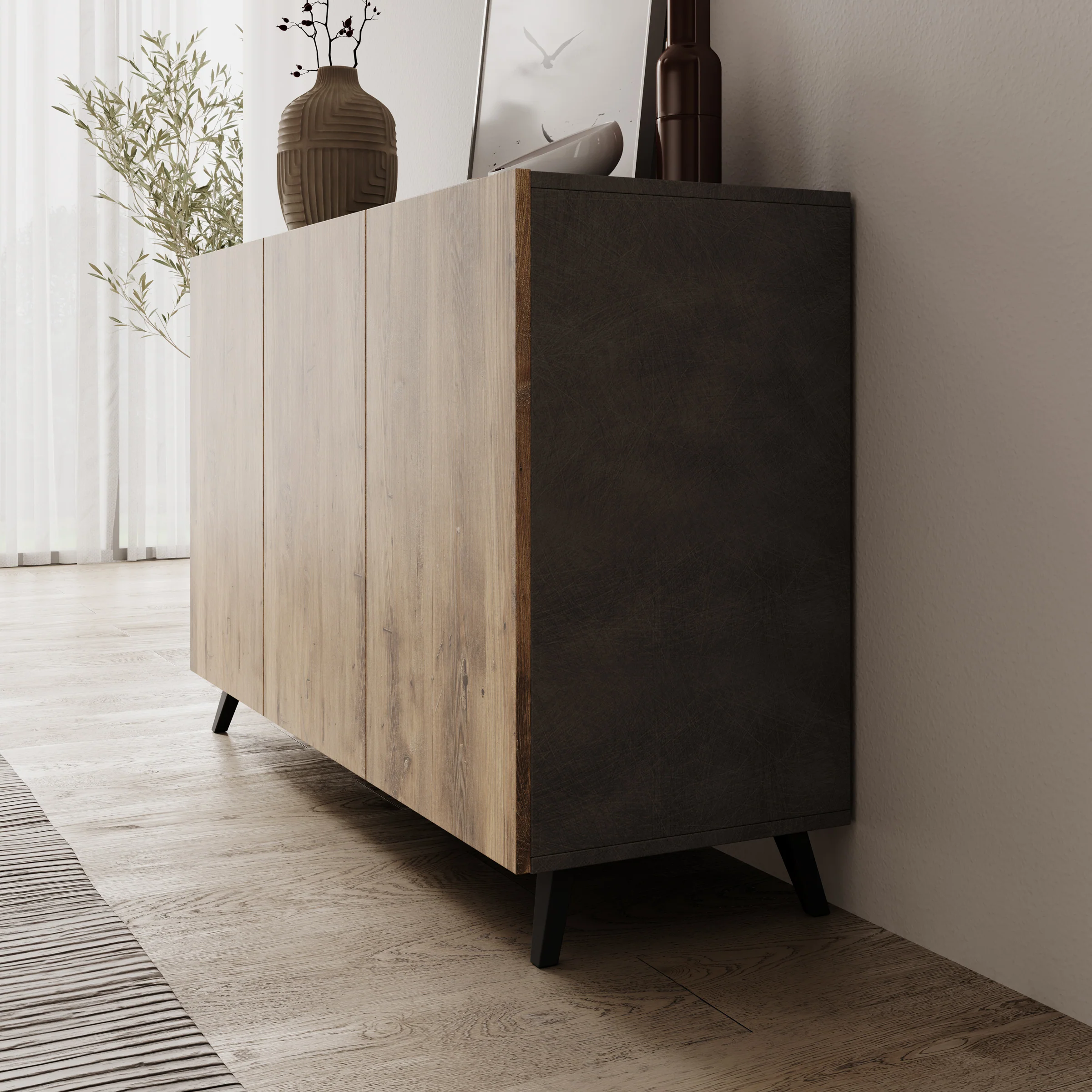 Pulse 3 - Dressoir - Eikenpatroon/grijs - 120x39x76 cm - Image 4