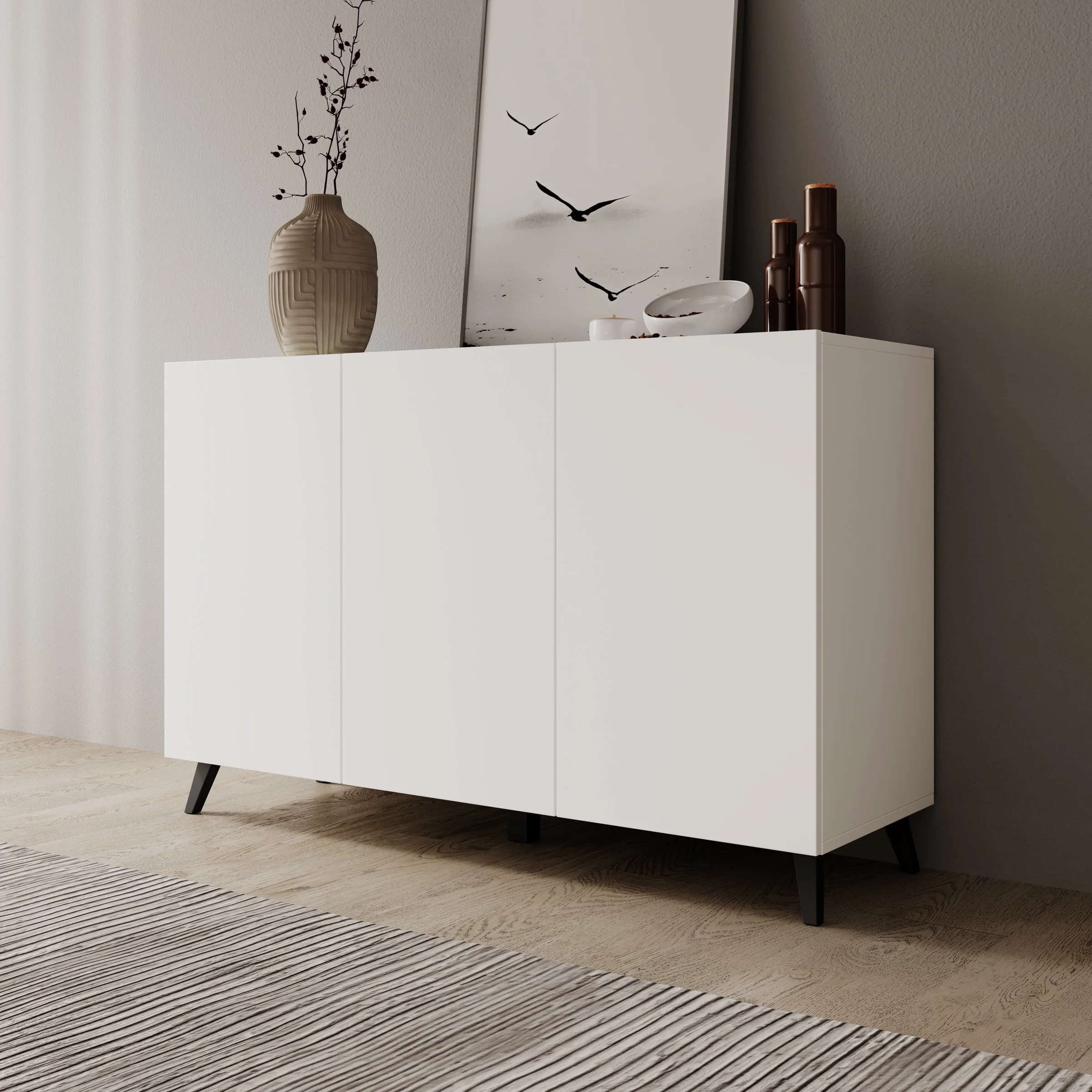 Pulse 3 - Dressoir - Wit - 120x39x76 cm