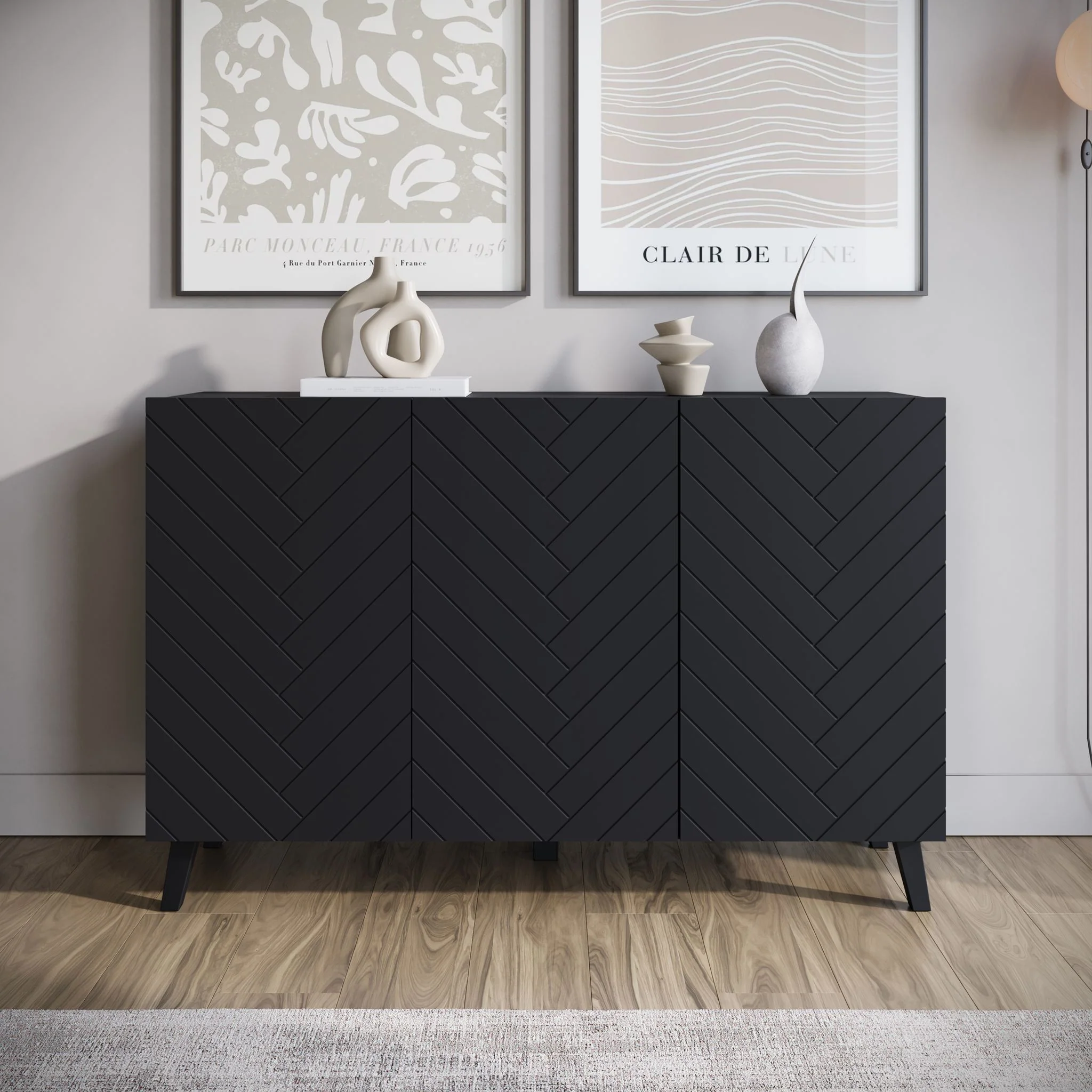 Pulse 3 - Dressoir - Zwart - 120x39x76 cm - Image 3