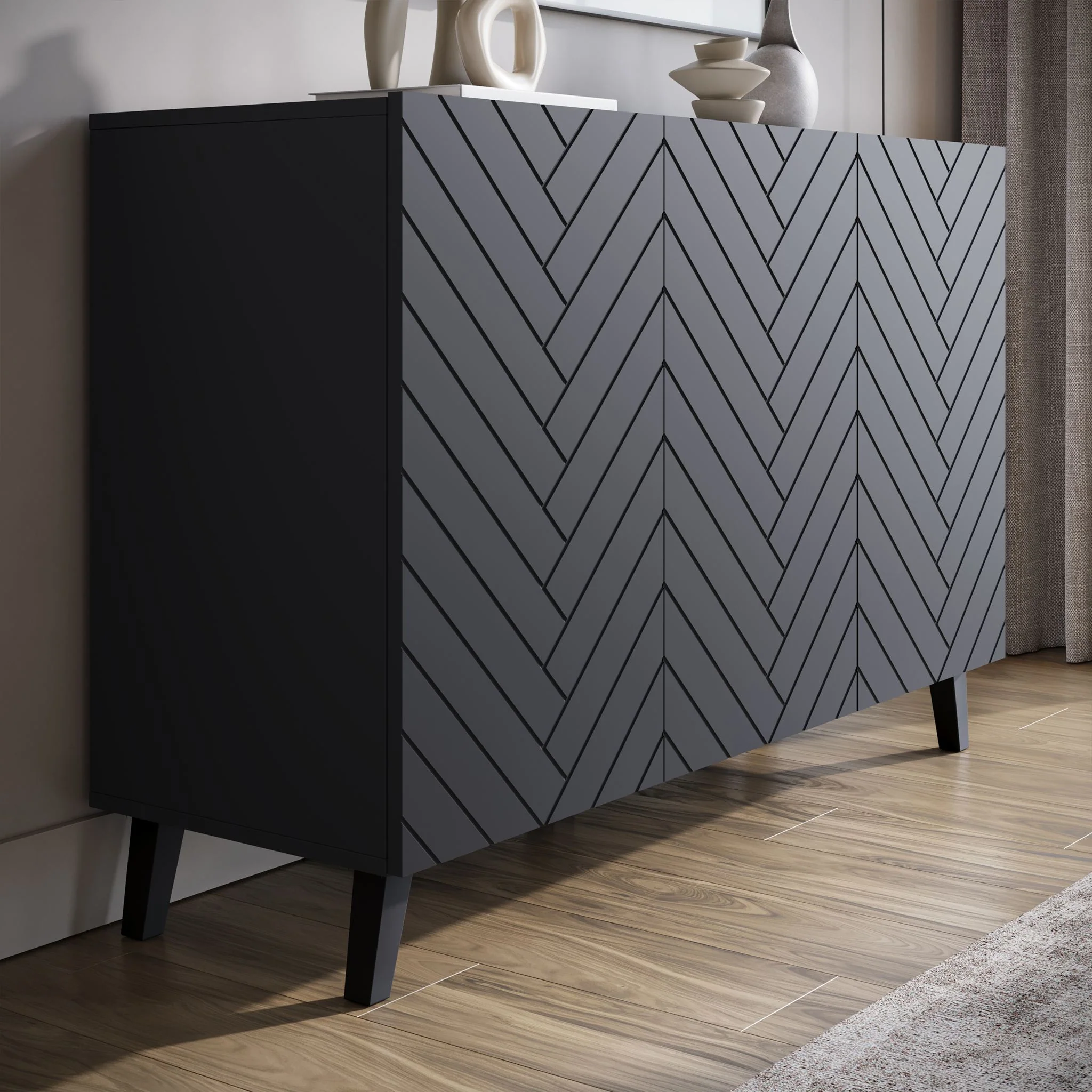 Pulse 3 - Dressoir - Zwart - 120x39x76 cm - Image 4