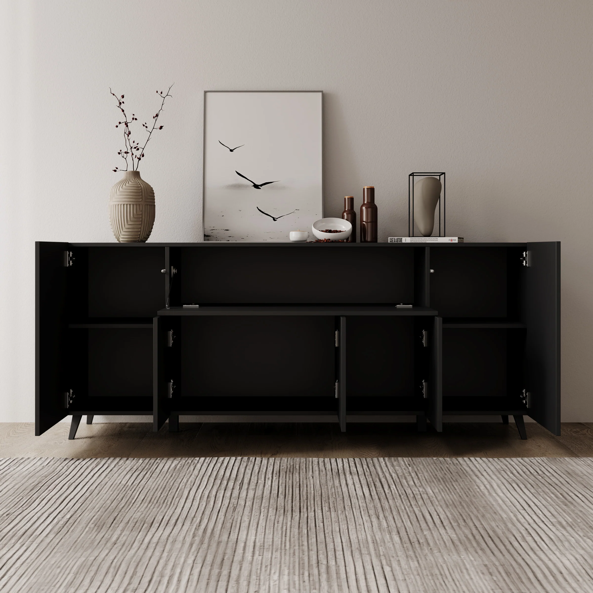 Pulse 4 - Dressoir - Zwart mat - 180x39x76 cm - Image 2