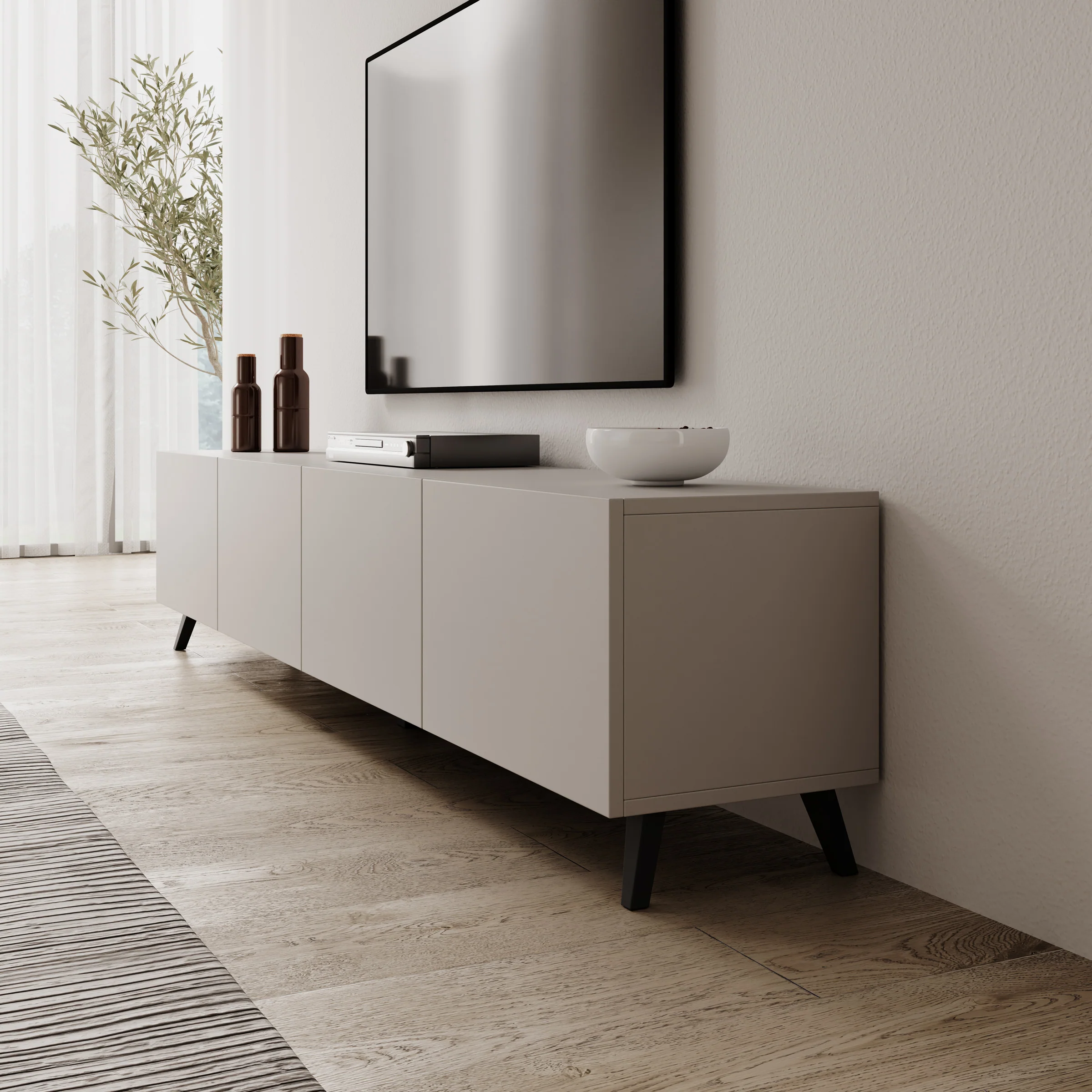 Pulse - TV-Meubel - Beige - 190x33x40 cm - Image 4