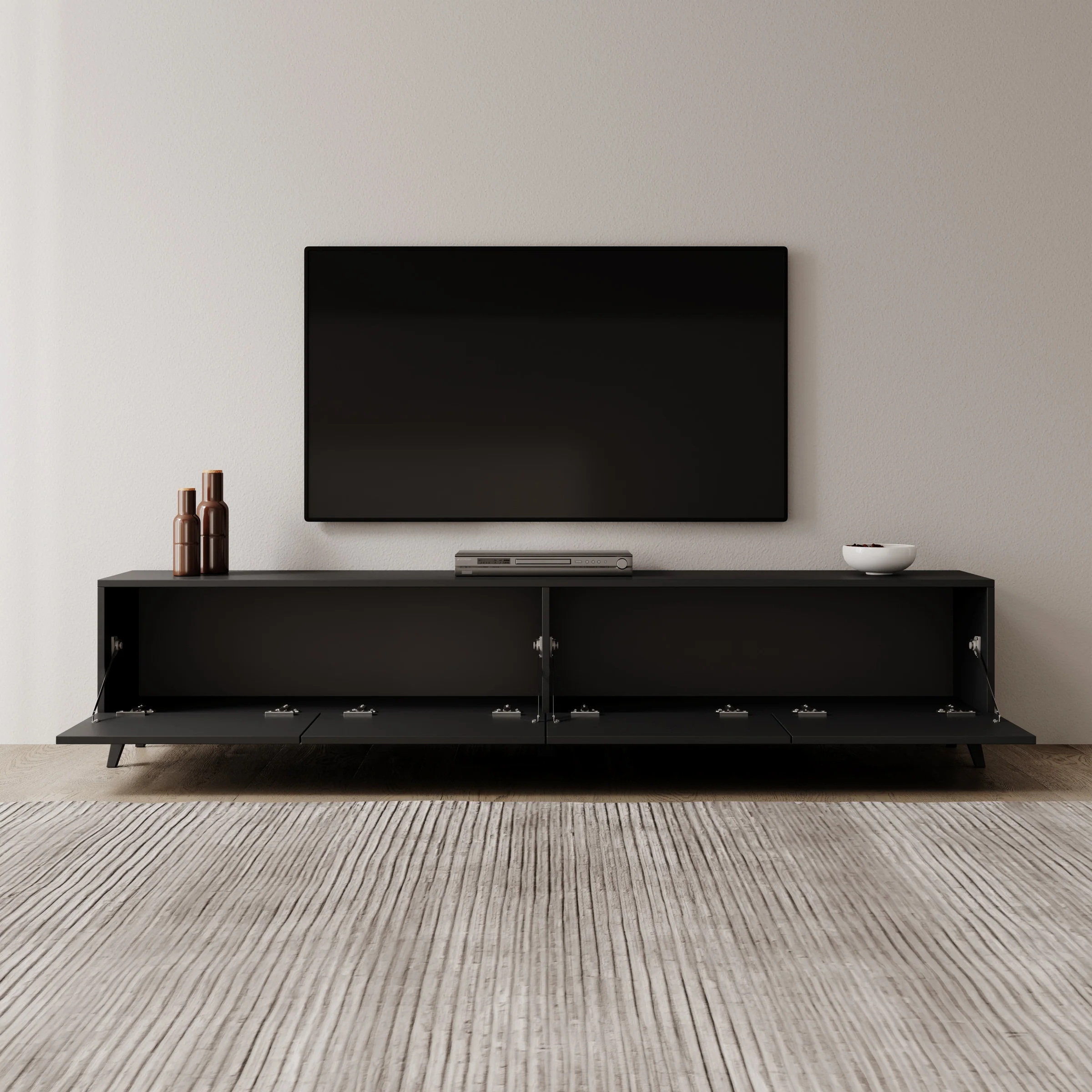 Pulse - TV-Meubel - Zwart mat - 190x33x40 cm - Image 2
