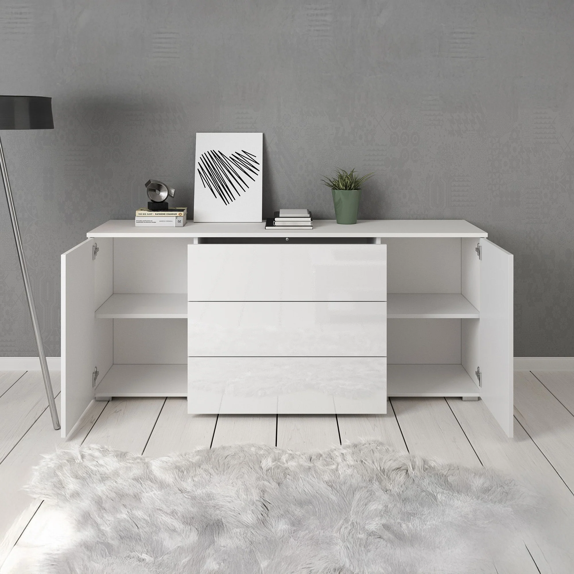 Pure - Dressoir - Wit - 150x39x68 cm - Image 2