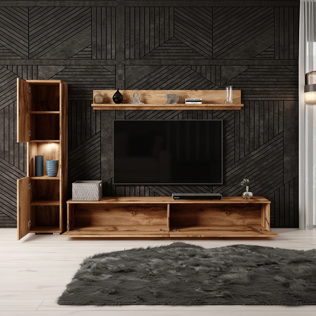 Pure - Wandmeubel - Eiken - 180x33x32 cm - Image 2