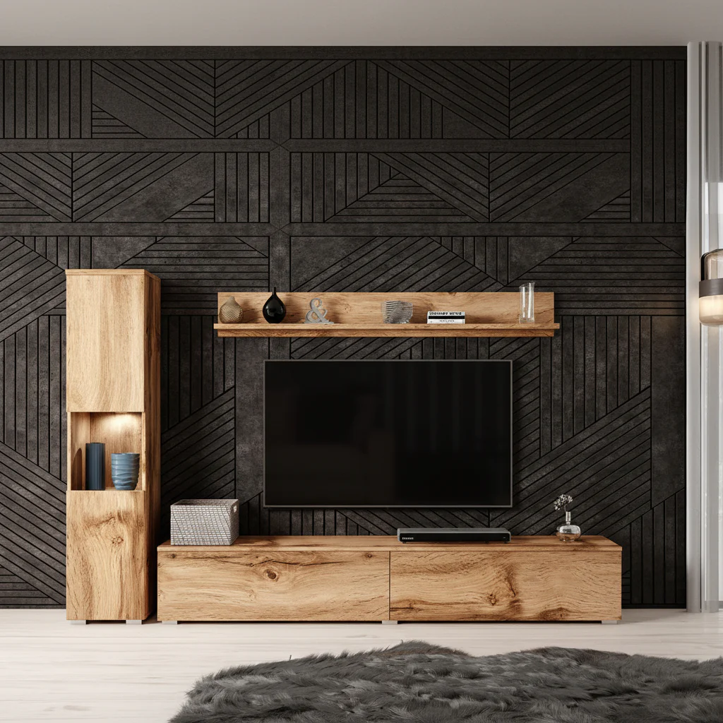 Pure - Wandmeubel - Eiken - 180x33x32 cm - Image 4