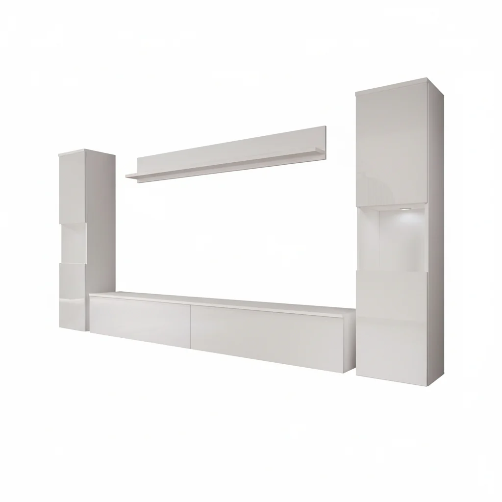 Pure XL - Wandmeubel - Wit - 180x33x130 cm - Image 10