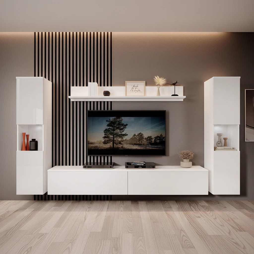 Pure XL - Wandmeubel - Wit - 180x33x130 cm - Image 5