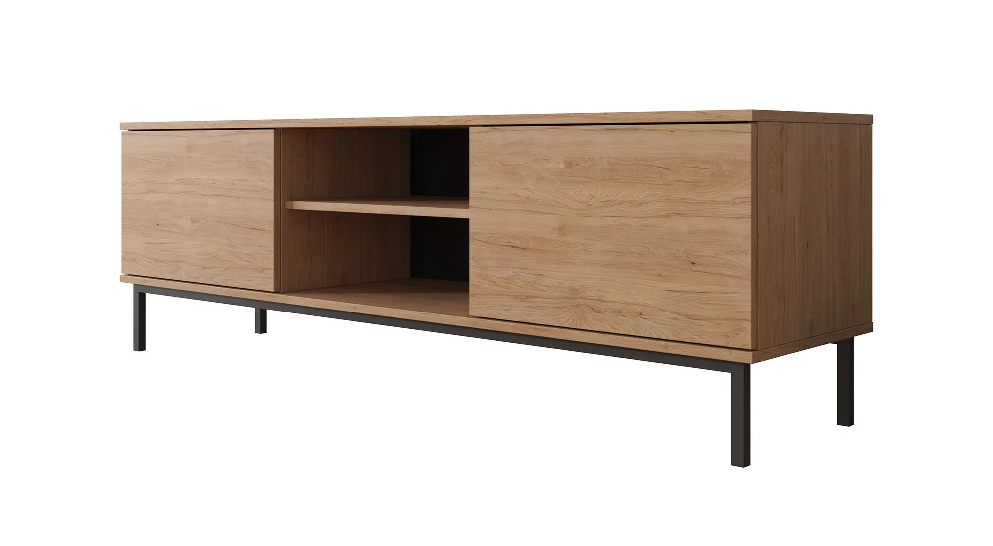 Queen - TV-Meubel - Eiken - 150x41x50 cm - Image 6