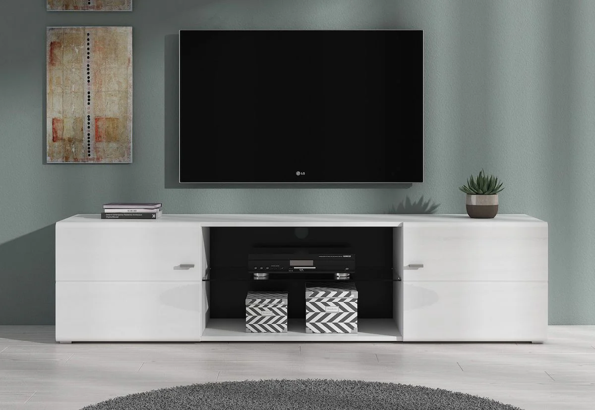 Red - TV-Meubel - Wit - 170 cm - Image 2