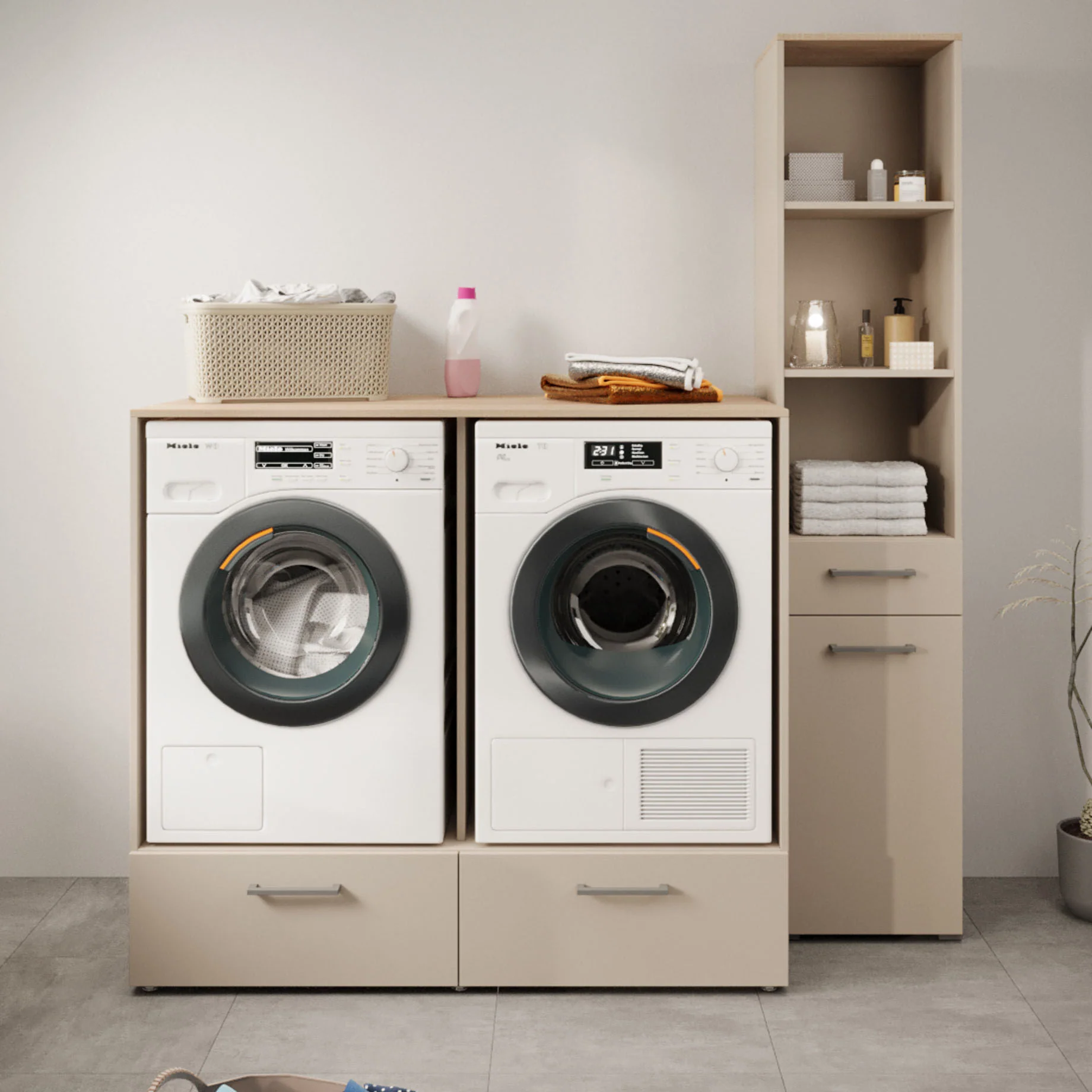 Rowley 2 - Wasmachinekast - Beige - Image 3