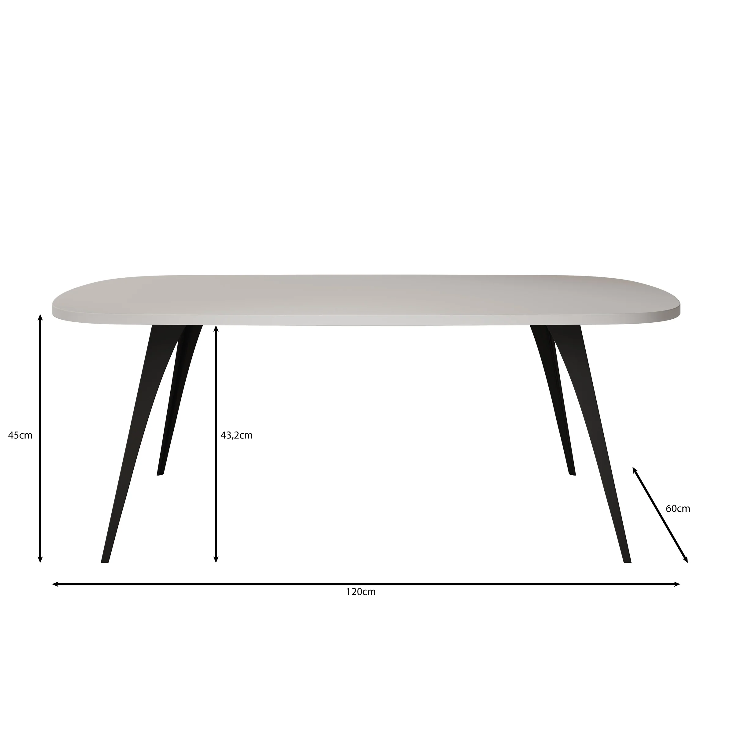 Flix - Salontafel - Zwart - 120x60x45 cm - Image 3