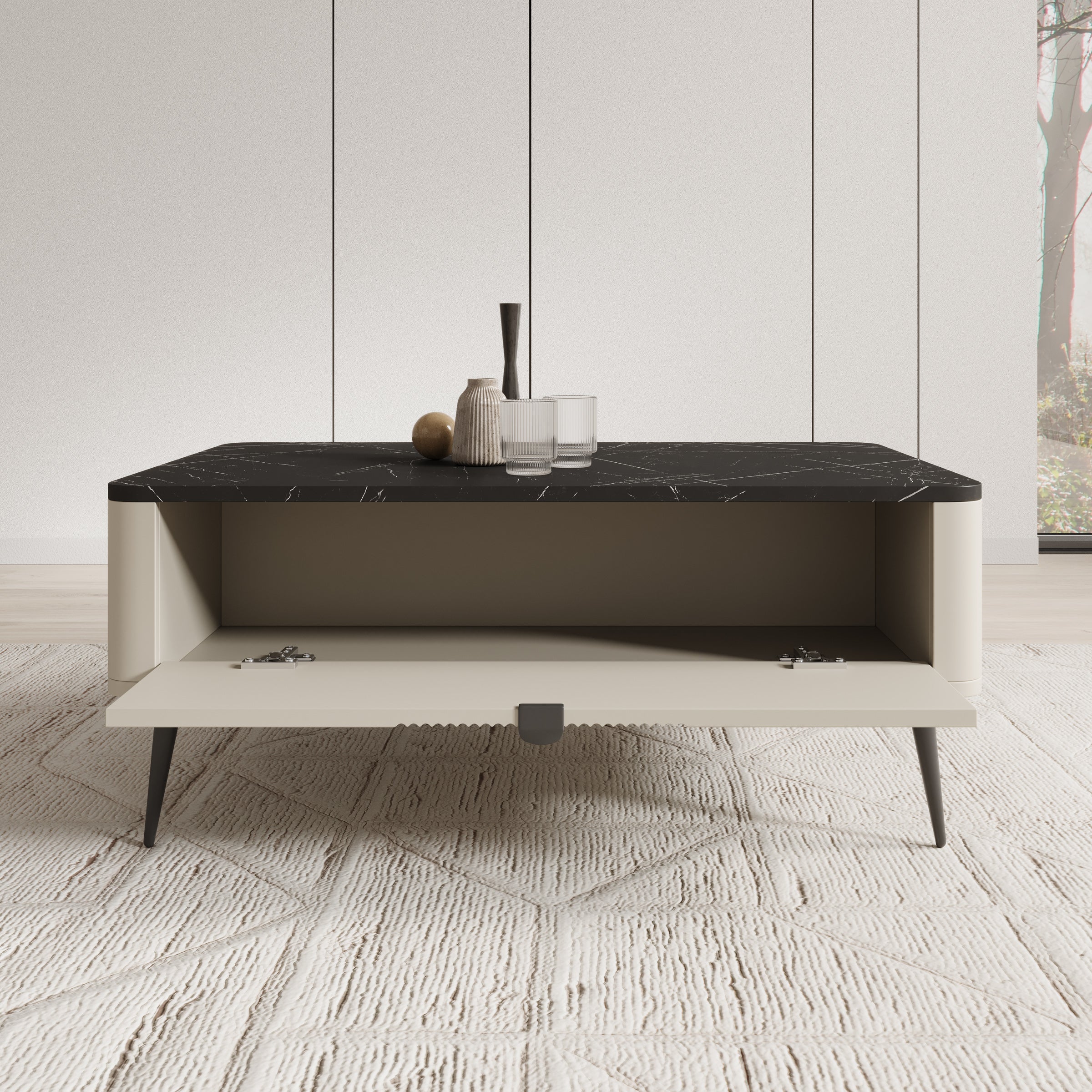 Mace - Salontafel - Beige - 100x60x42 cm - Image 2