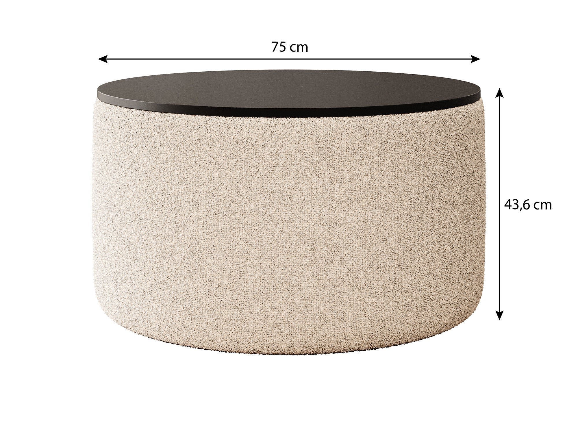 Marcio - Salontafel - Teddystof beige - Image 3