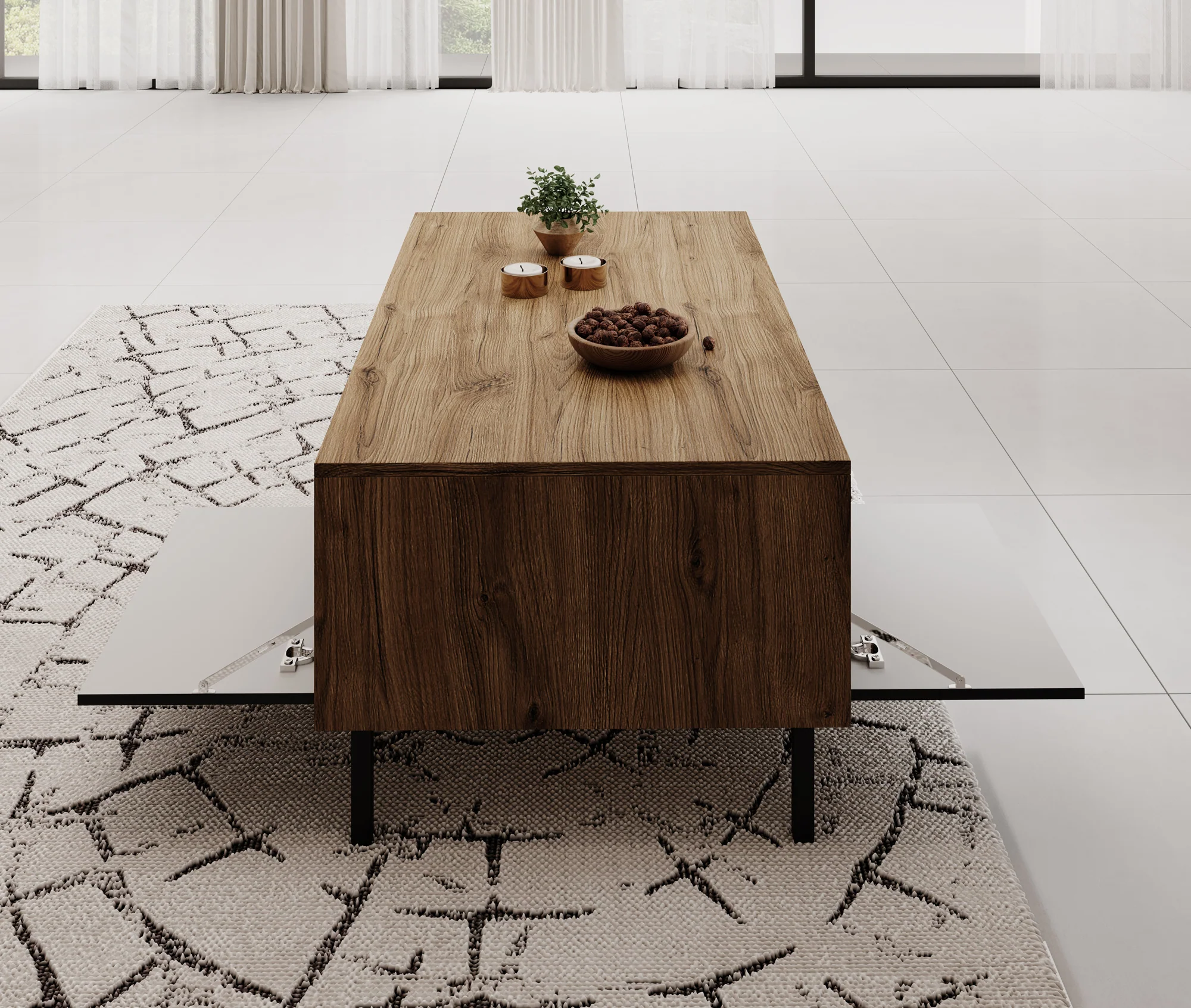 Margareth - Salontafel met opbergruimte - Eiken - Image 4