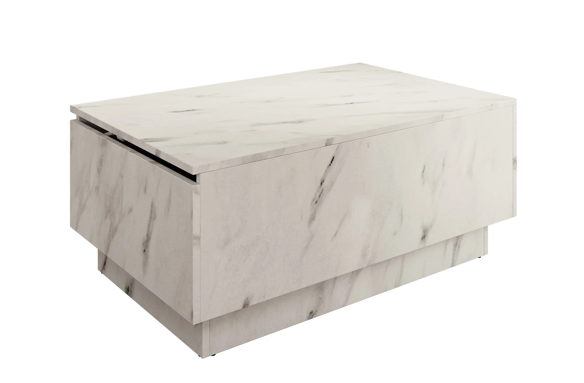 Micha - Salontafel met opbergruimte - Wit marmerlook - Image 6