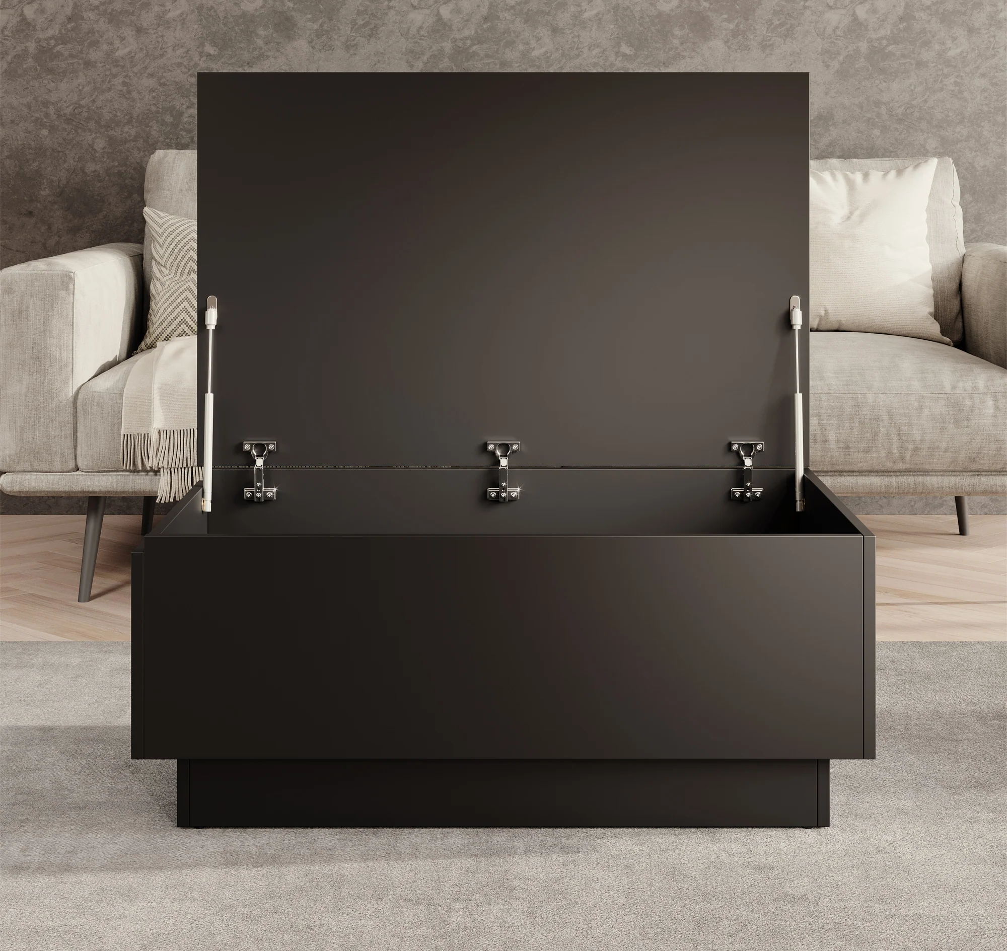 Micha - Salontafel met opbergruimte - Zwart - Image 3