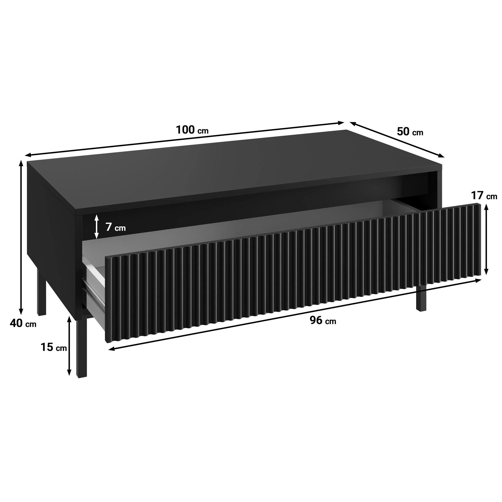 Orvana - Salontafel met lade - Beige - Image 4
