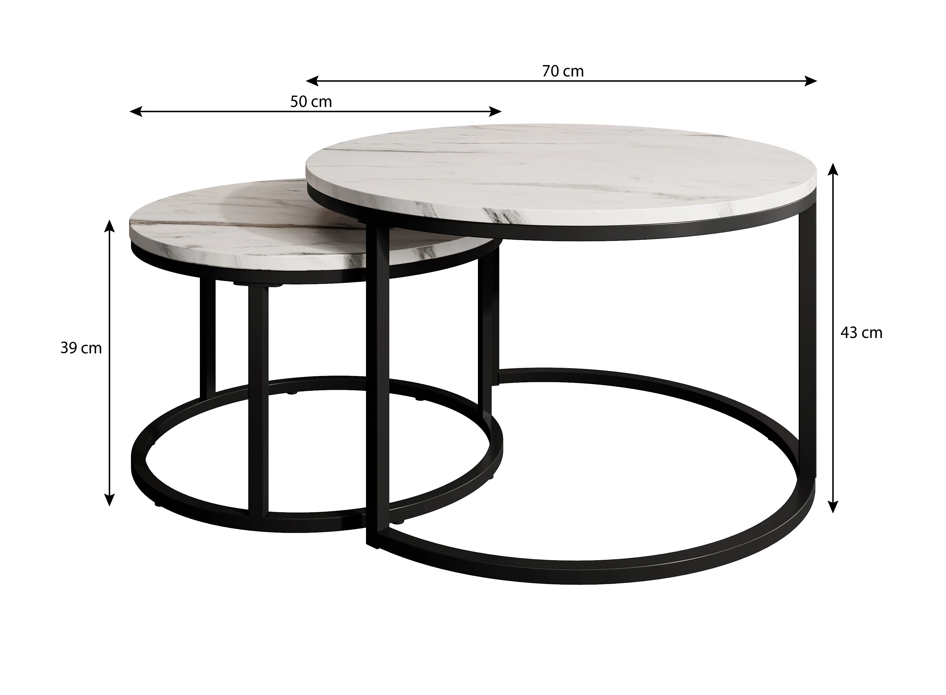 Rica - Salontafel set van 2 - Eiken - Image 3