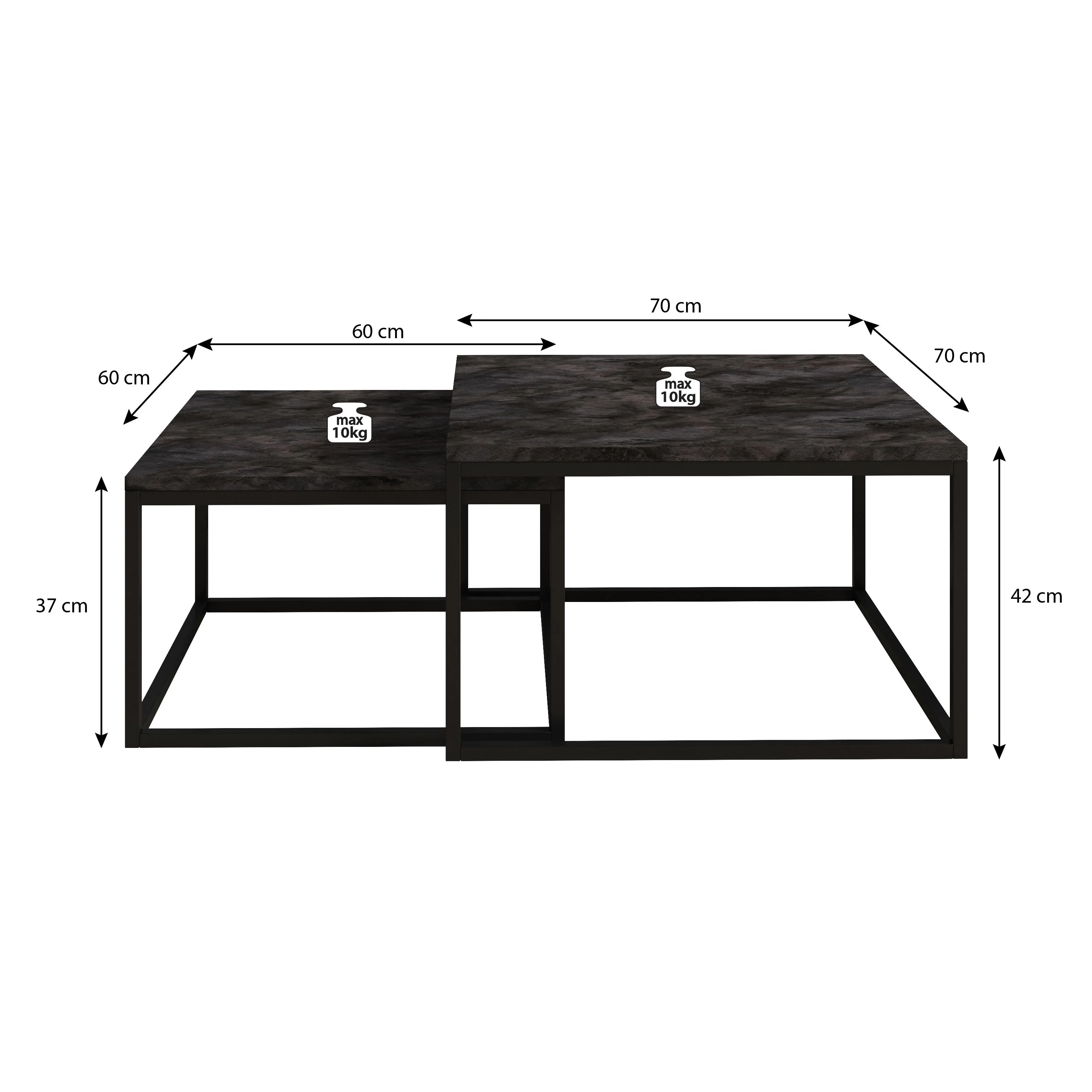 Styler - Salontafel set van 2 - Licht eiken - Image 2