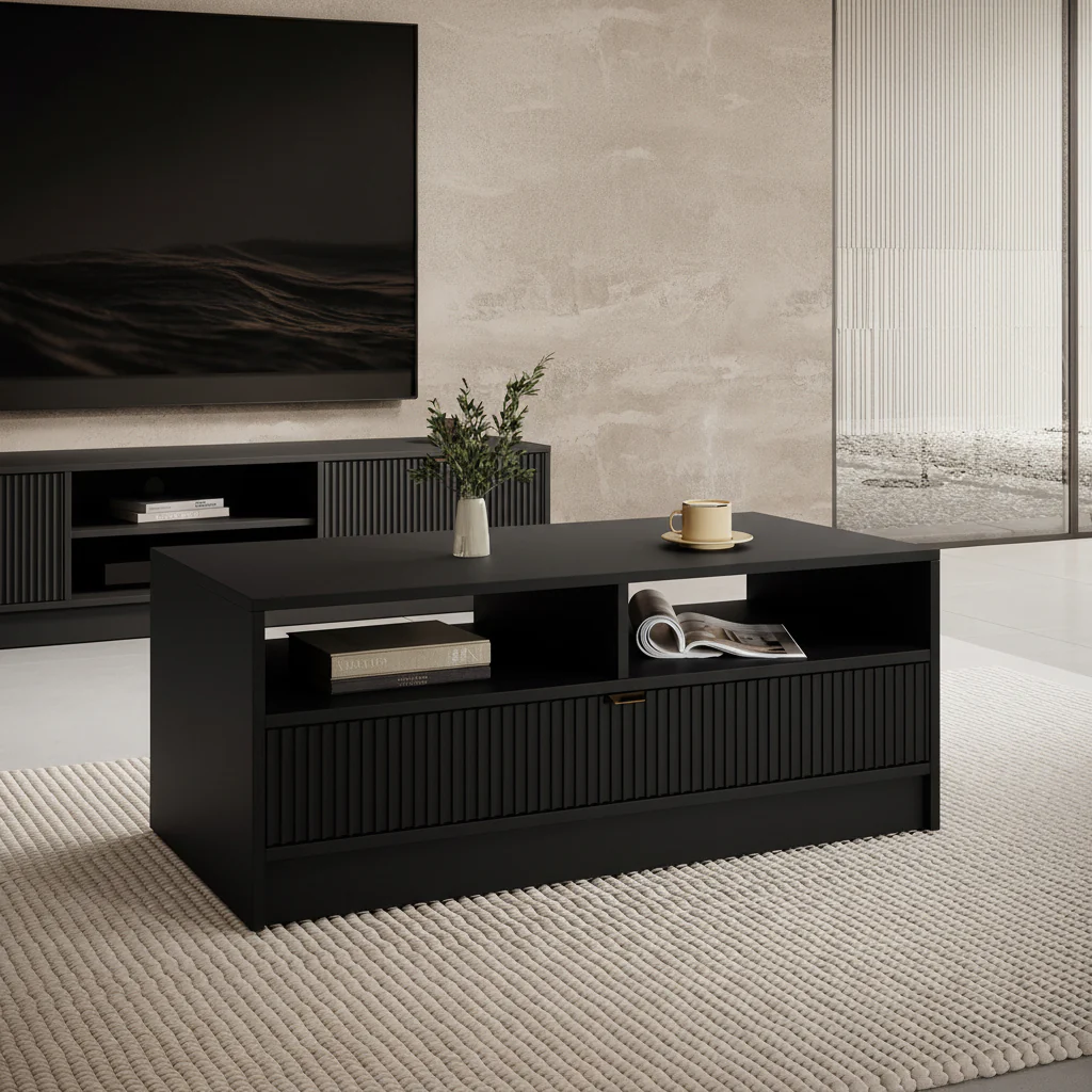 Tavares - Salontafel met lade - Zwart