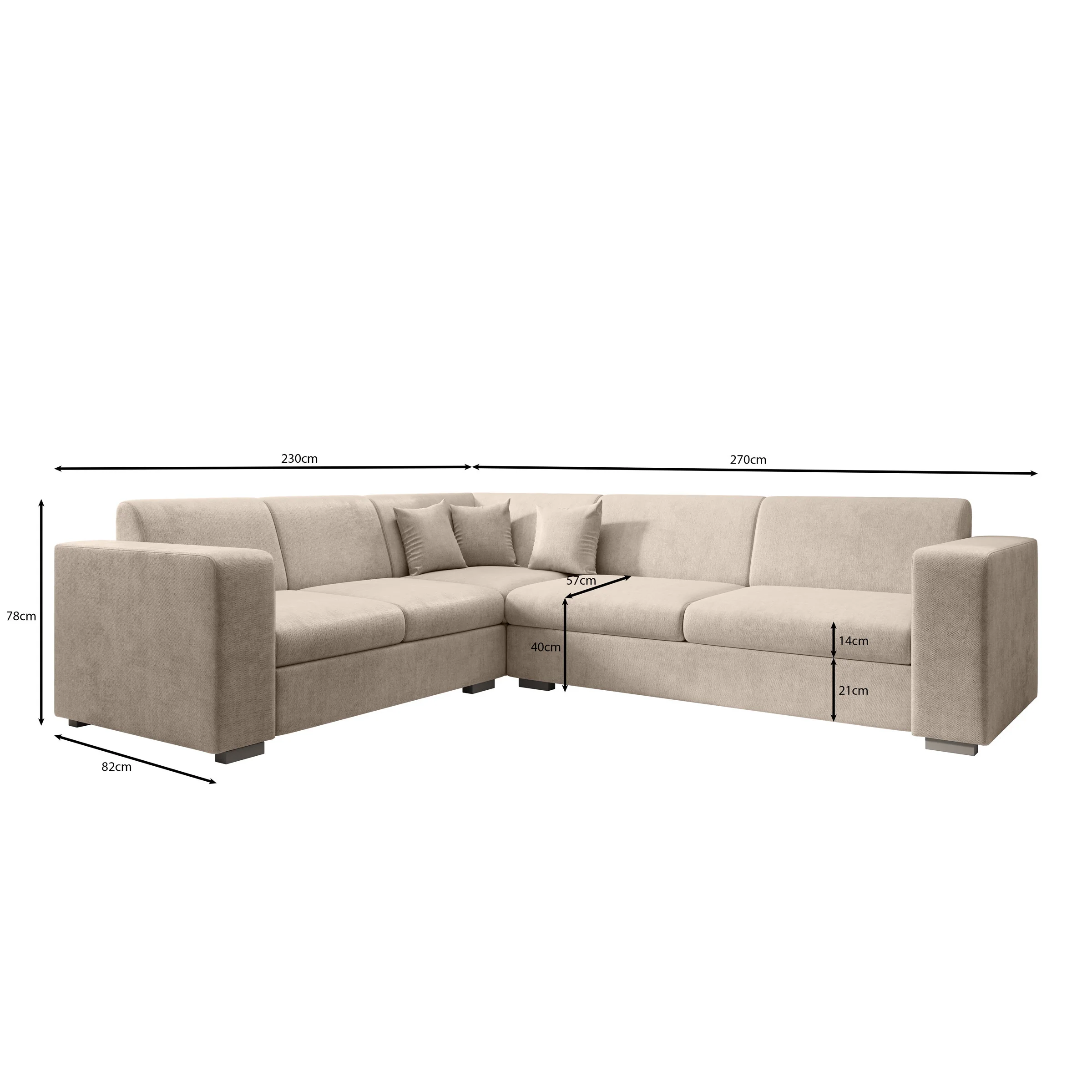 Santana - Hoekbank 4-zits - Velvet zwart - Links - Image 5