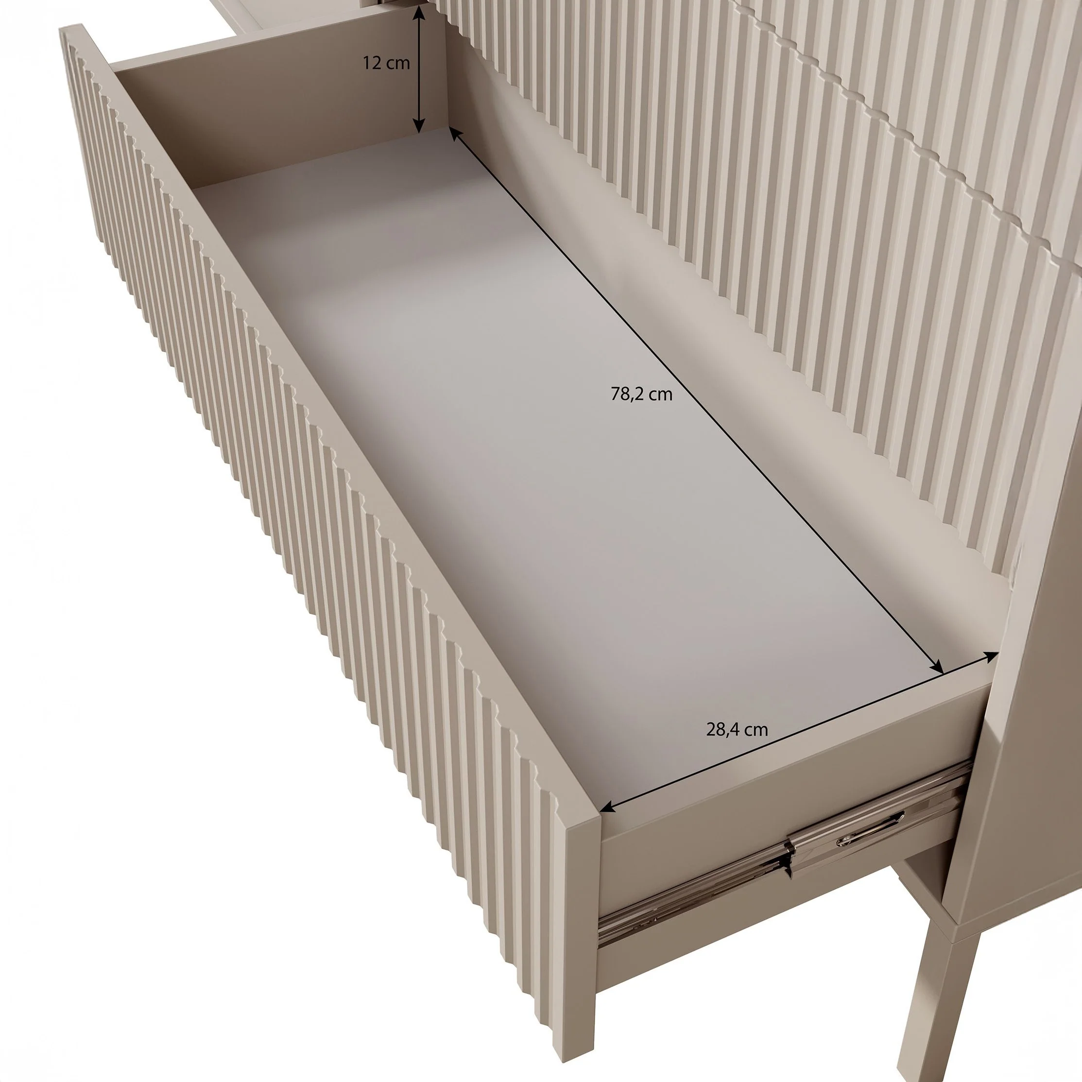 Saran - Dressoir - Zwart - 187x40x81 cm - Image 6