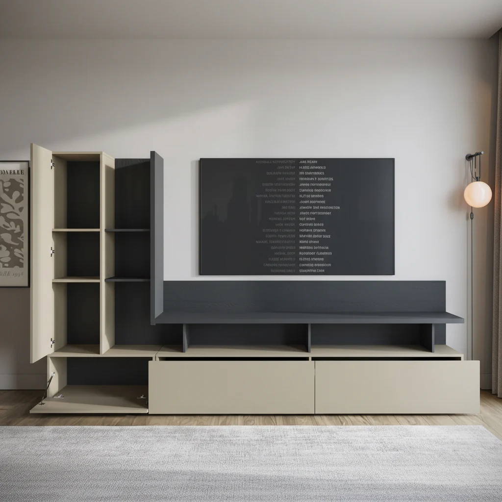 Sekai - Wandmeubel - Beige - 270x40x162 cm - Image 2