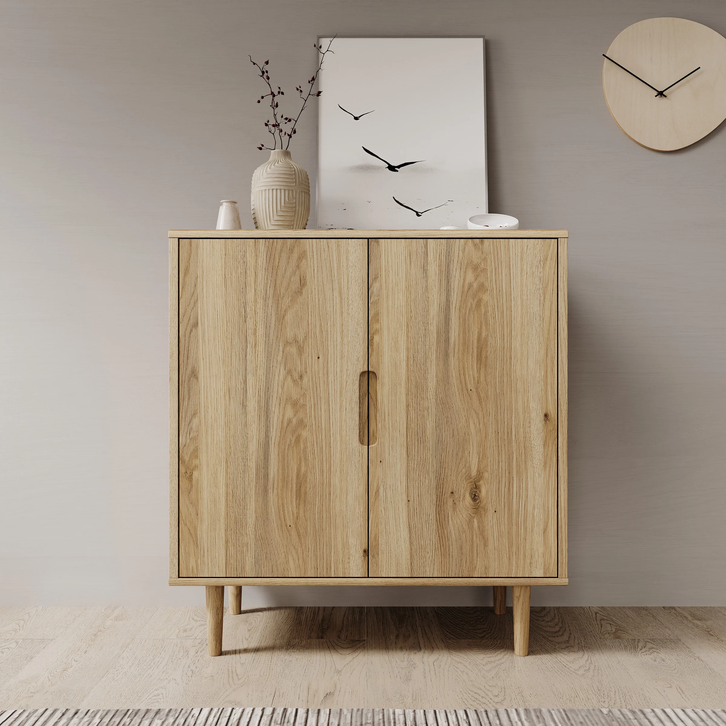 Selwood - Dressoir - Eikenpatroon - 95x43x103 cm - Image 3