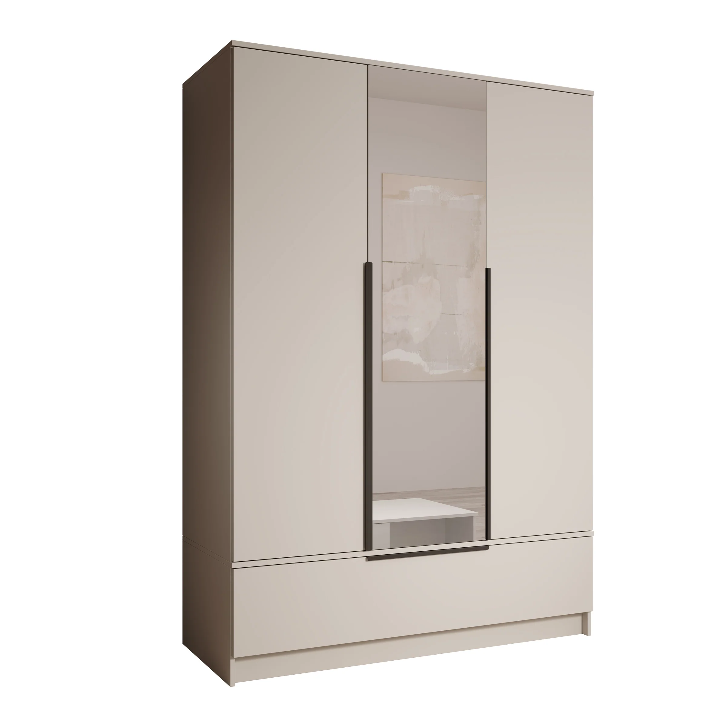 Skyer - Kledingkast 3-deurs - Beige - 135x51x193 cm - Image 7