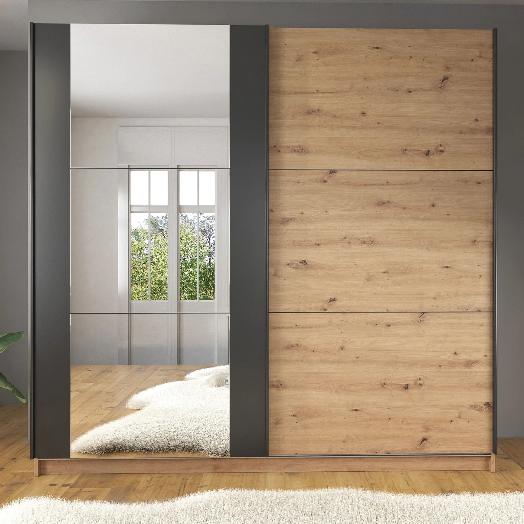 Saturn - Slaapkamer - Eiken - Zwart - 180 - Groot - Image 8
