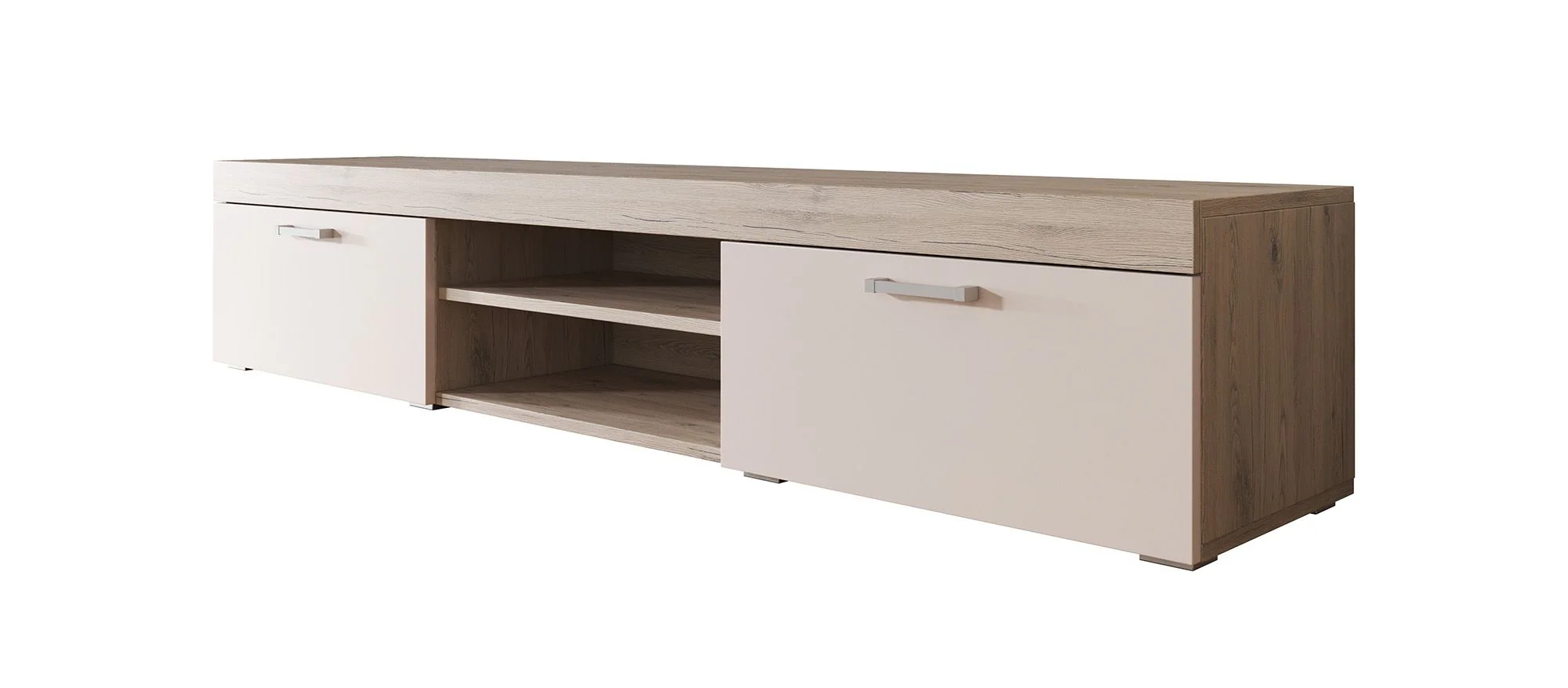 Slim - TV-Meubel - Creme/licht eiken - 200 cm - Image 6