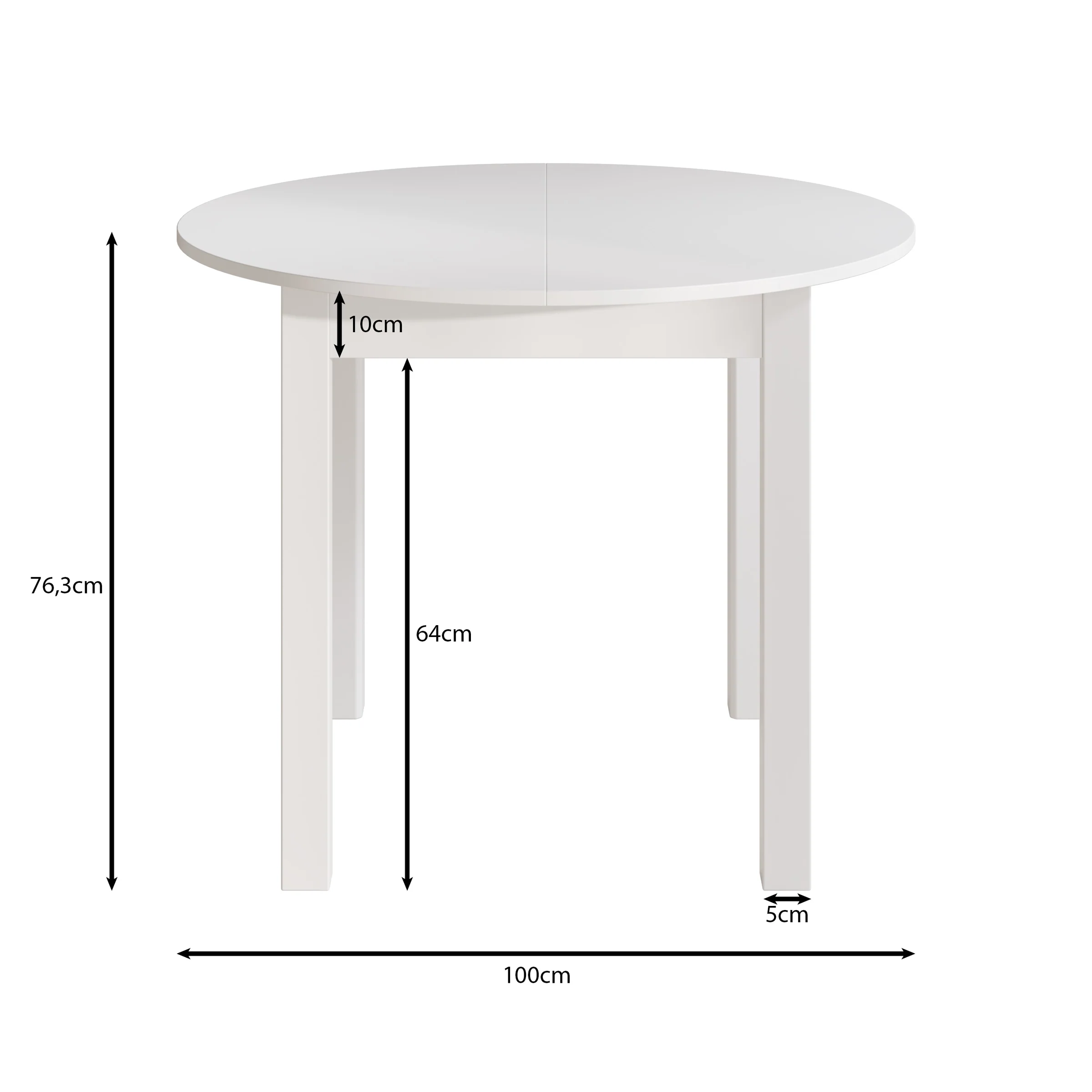 South - Eetkamertafel - Eiken - 100x100x76 cm - Image 5