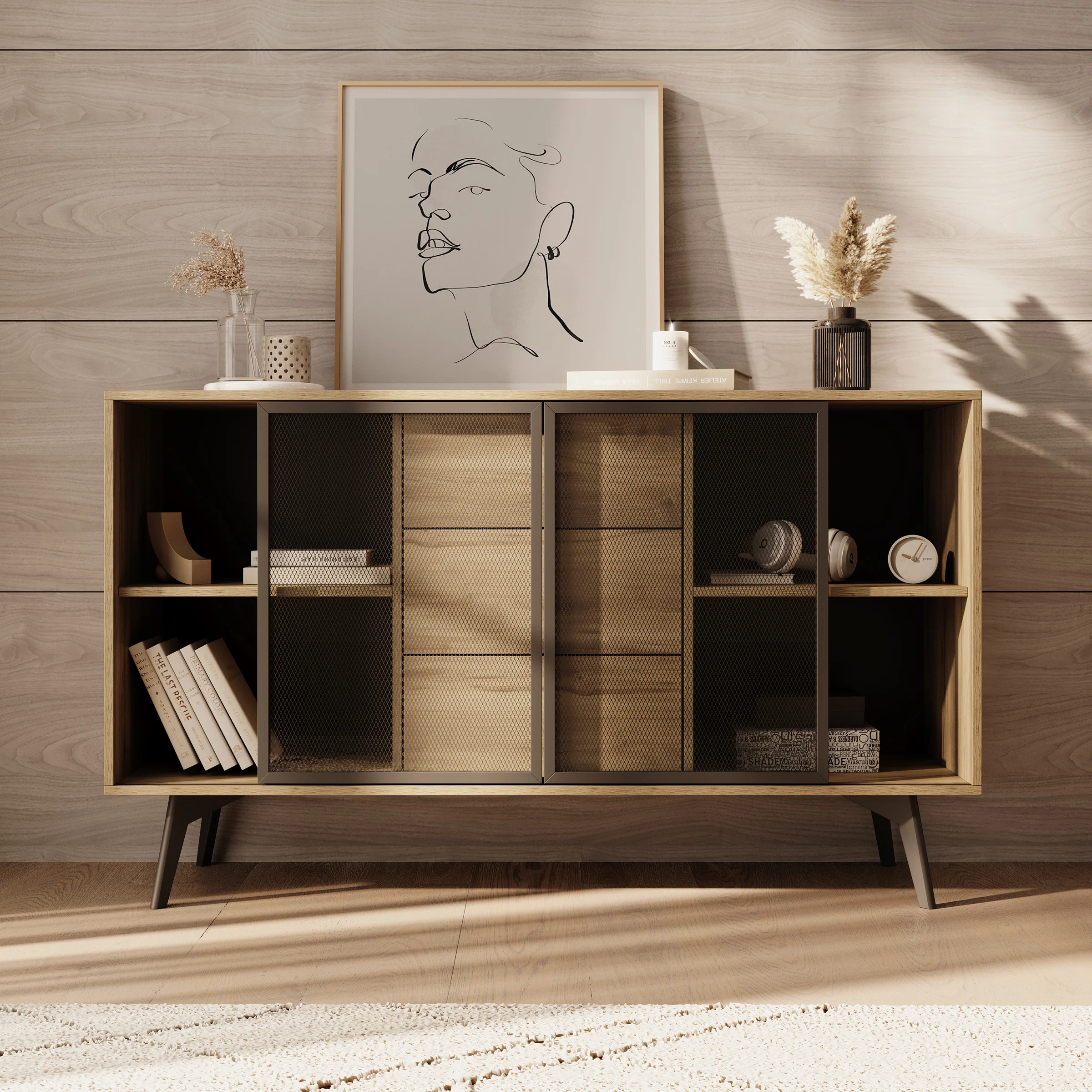 Spa - Dressoir - Eiken - 144x39x85 cm - Image 3
