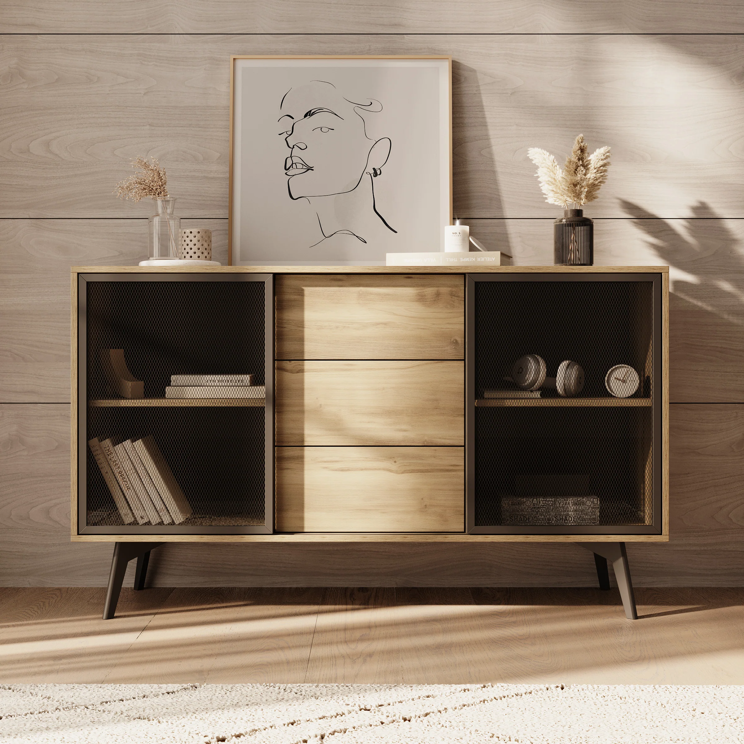 Spa - Dressoir - Eiken - 144x39x85 cm - Image 4