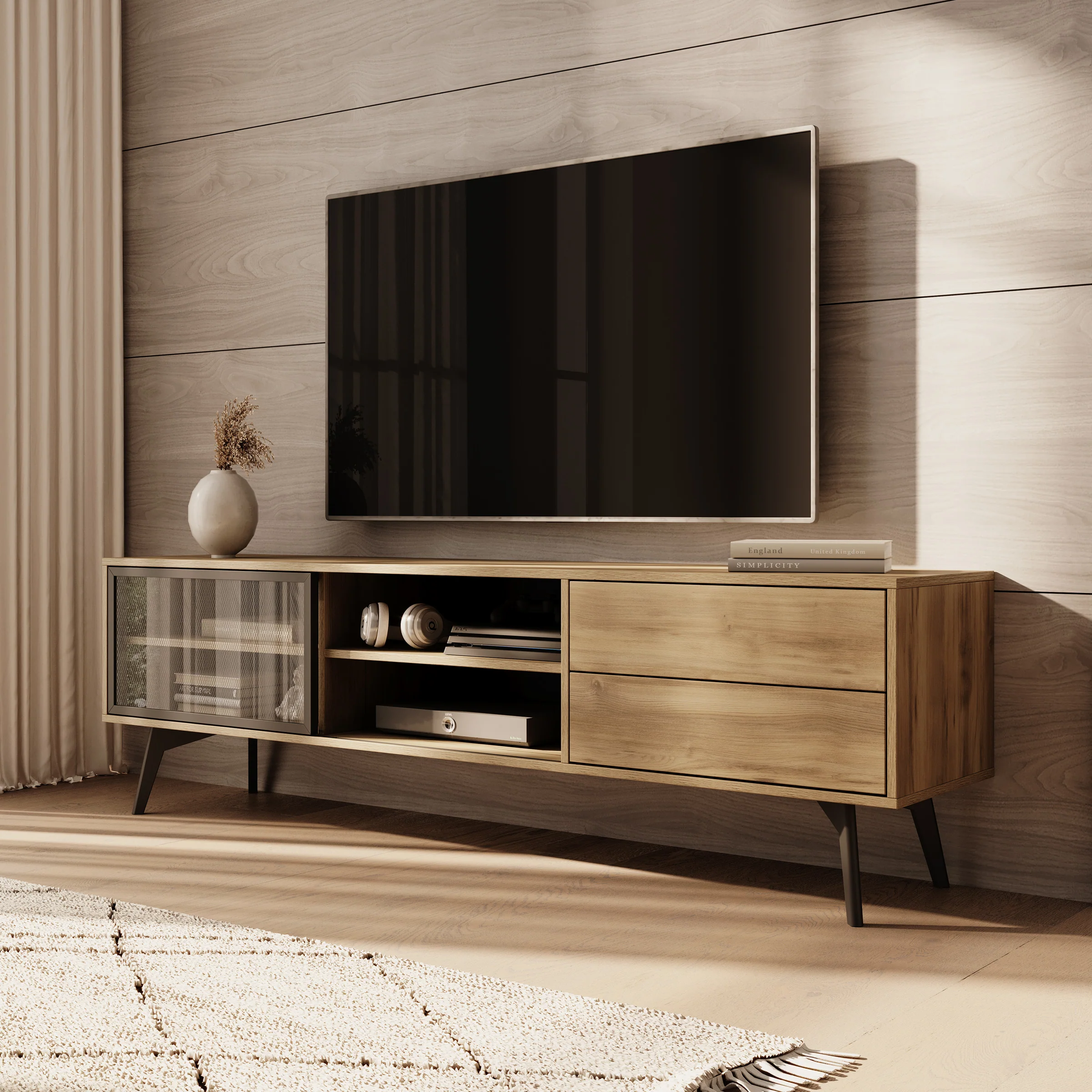 Spa - TV-Meubel - Eiken - 180 cm