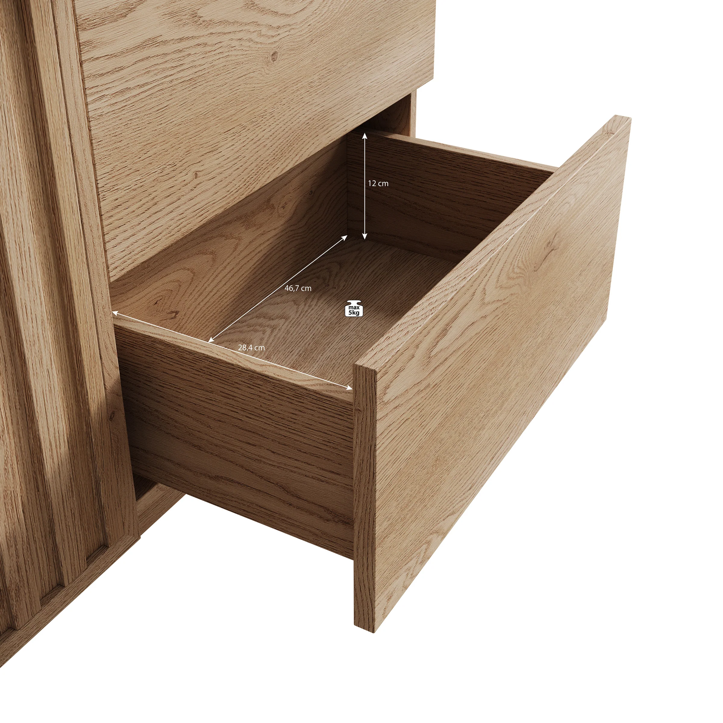 Storm 2 - Dressoir - Eiken - 106x37x84 cm - Image 6
