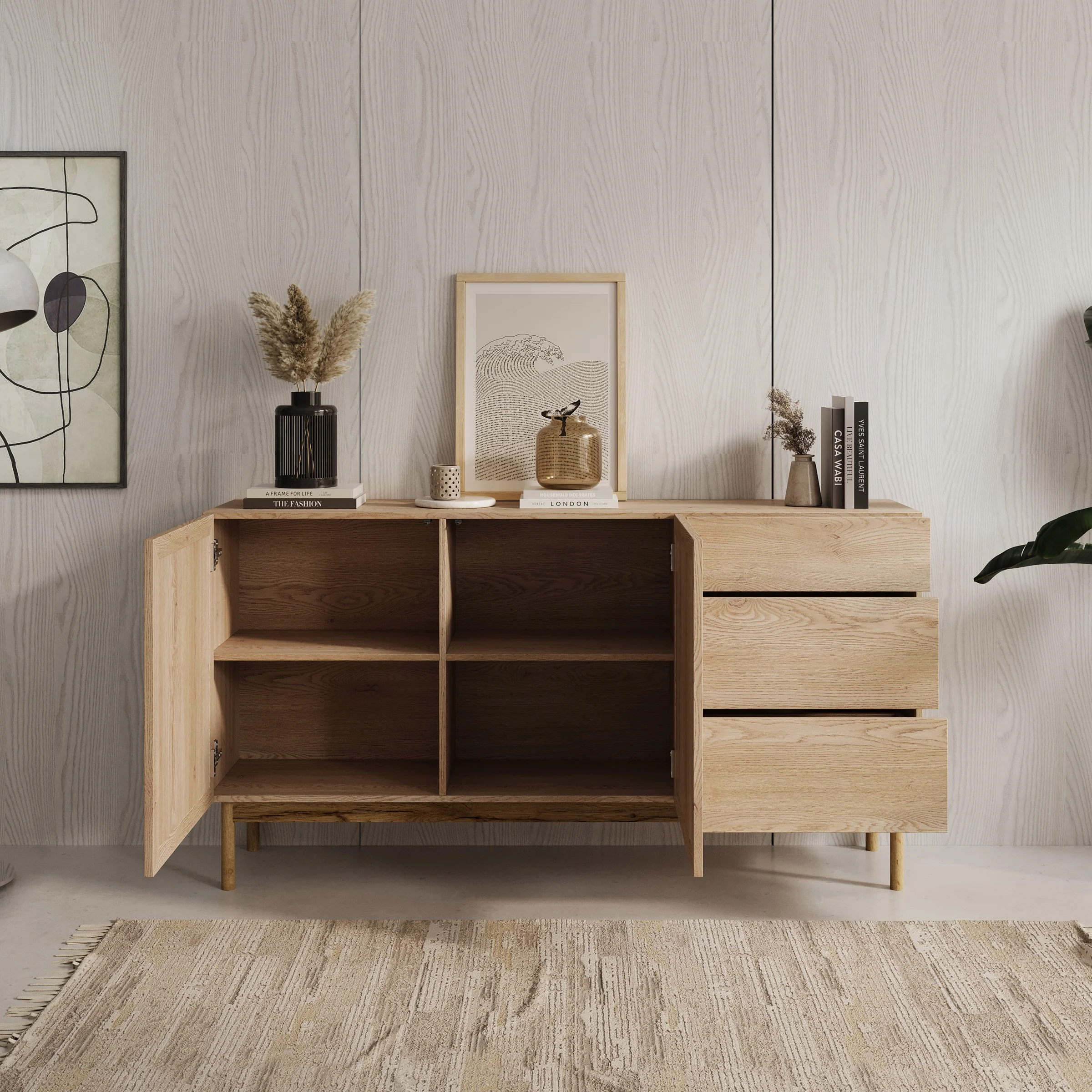 Storm - Dressoir - Eiken - 159x37x84 cm - Image 2