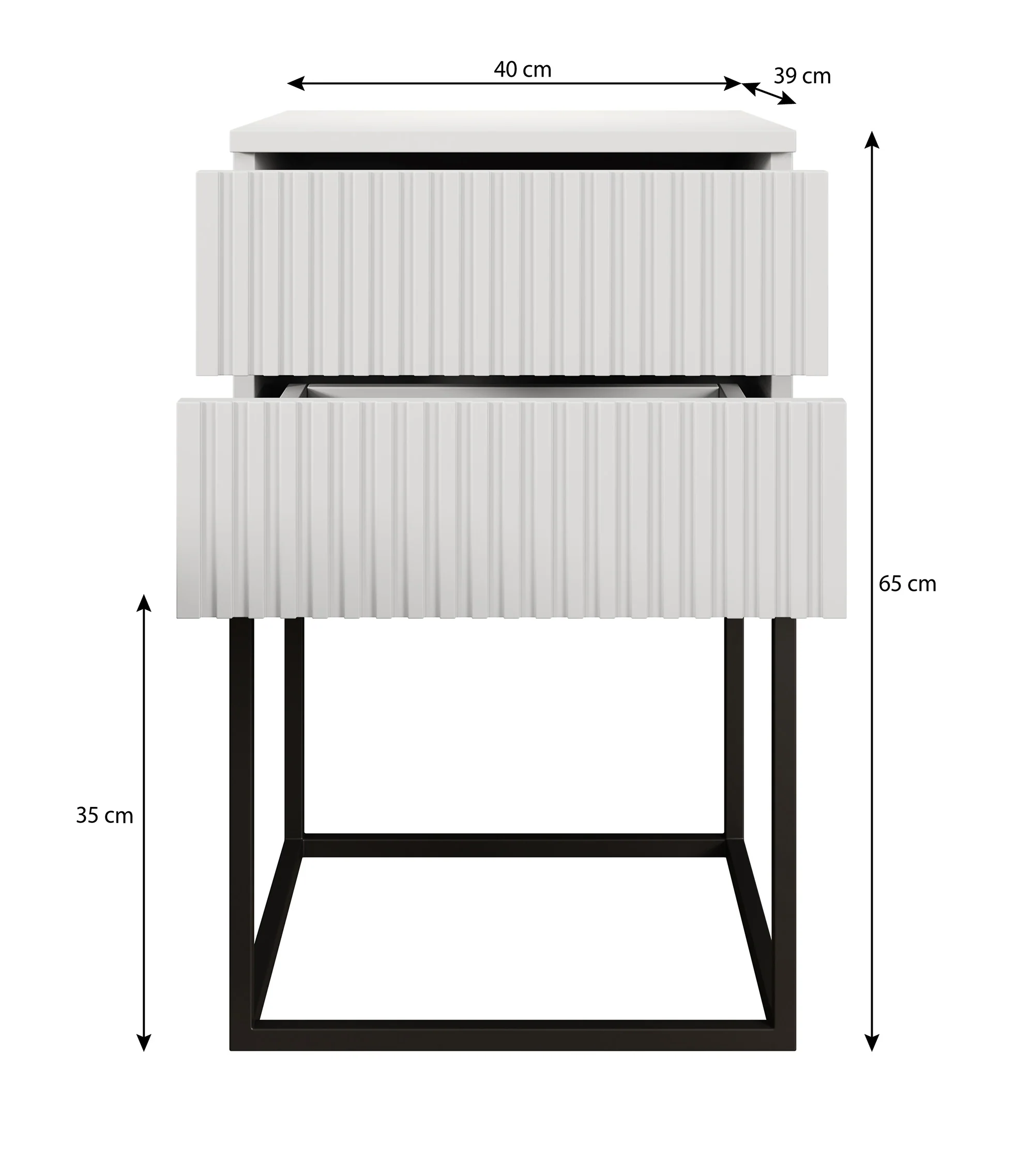 Sylvester 7 - Nachtkastje - Eiken - 40x39x65 cm - Image 4