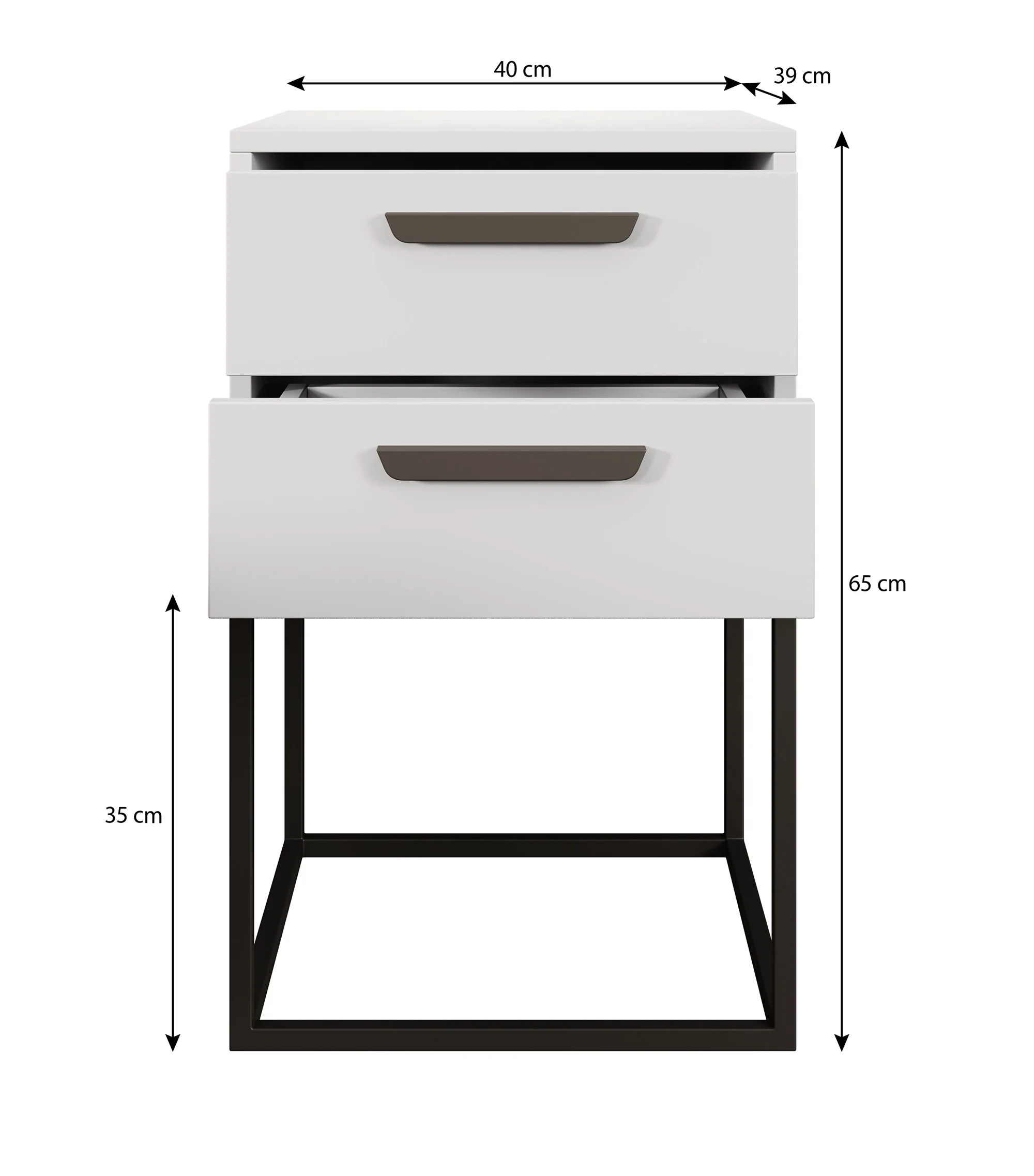 Sylvester 8 - Nachtkastje - Eiken - 40x39x65 cm - Image 4
