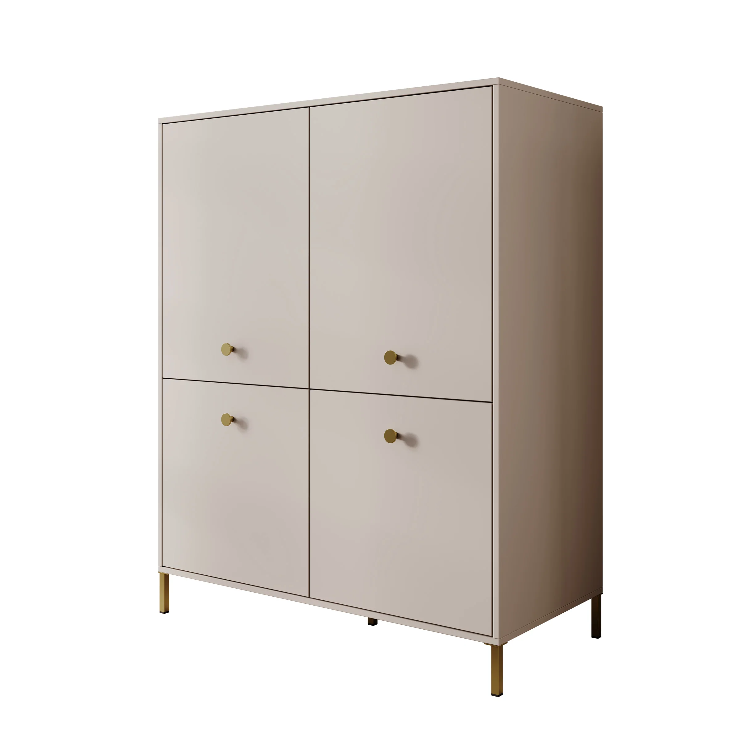 Syran - Dressoir - Beige - 114x42x144 cm - Image 6